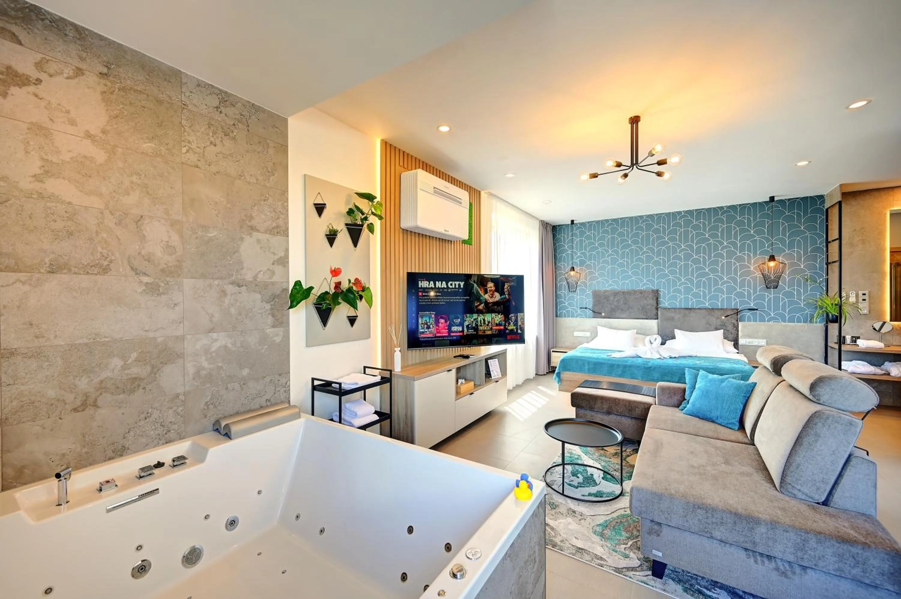 Bed in Wellness Hotel Fénix