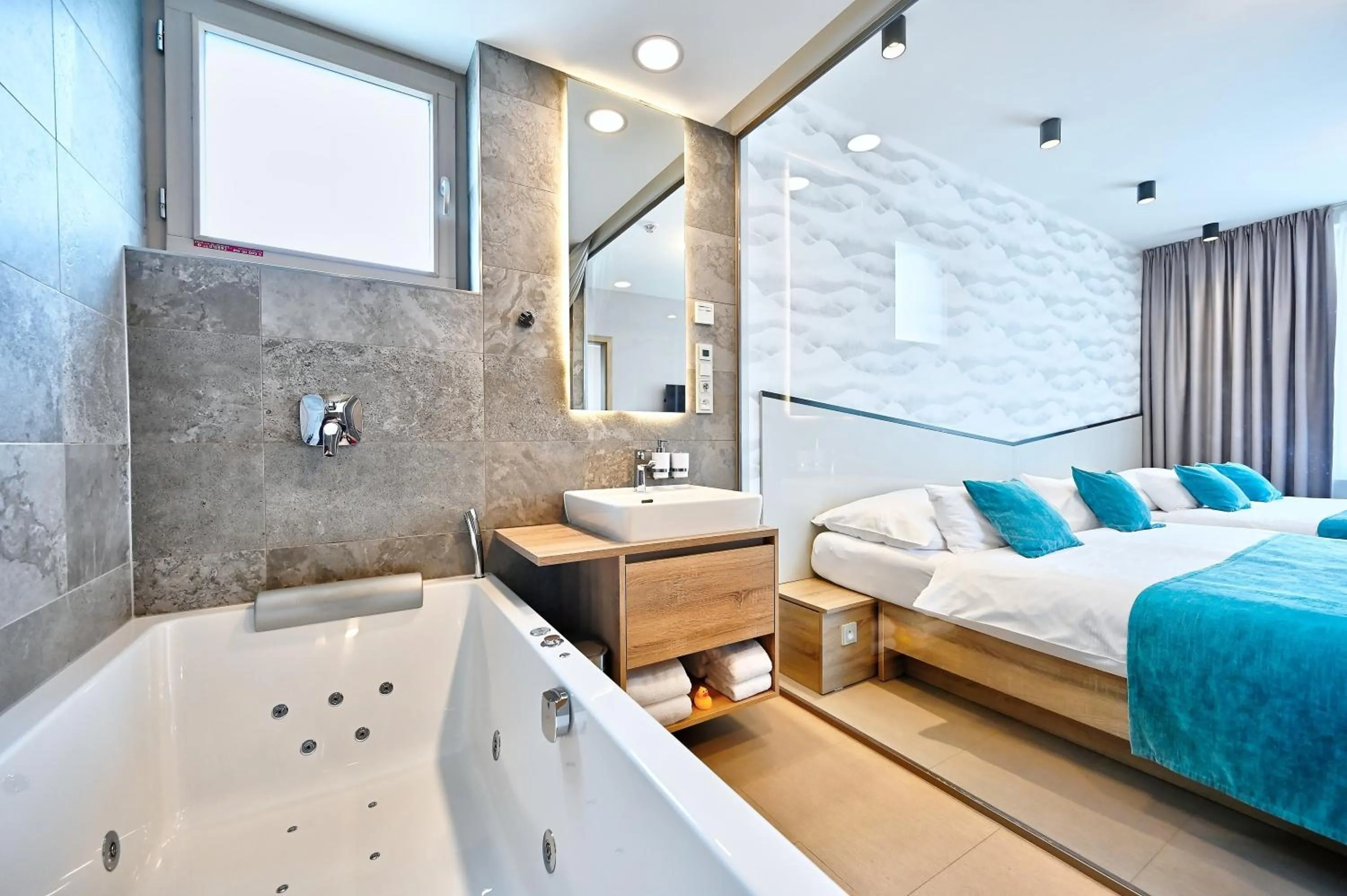 Bed in Wellness Hotel Fénix