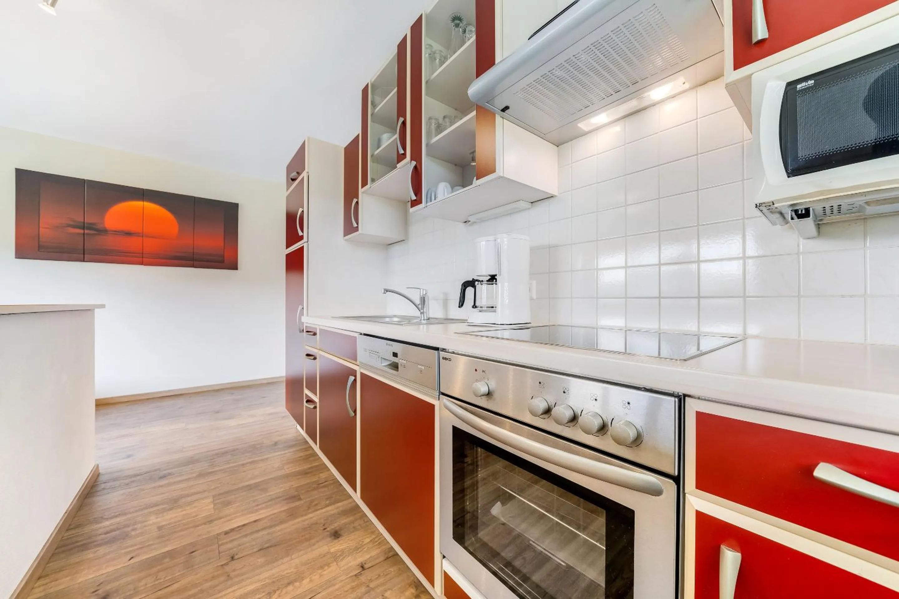 kitchen in Aparthotel Sunrise