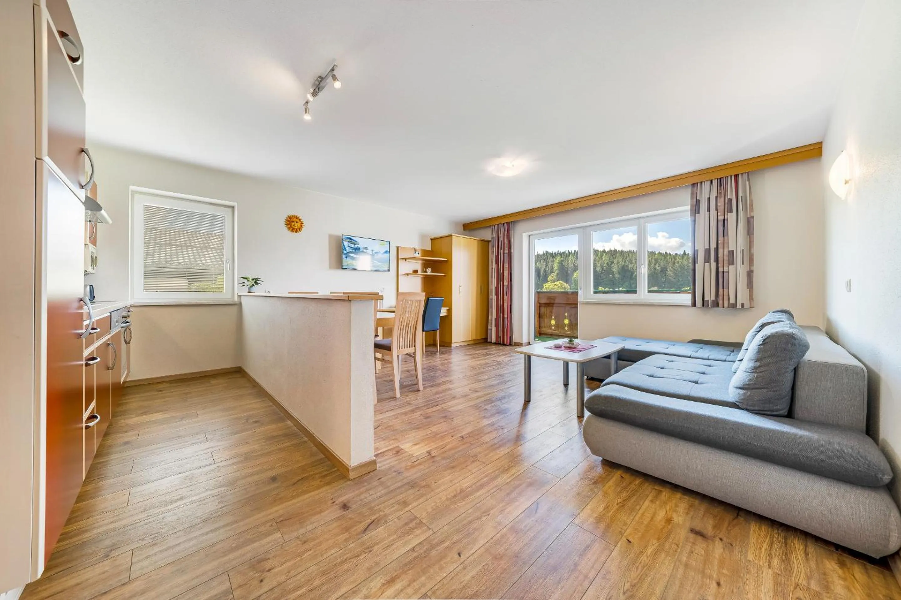 Kitchen or kitchenette in Aparthotel Sunrise