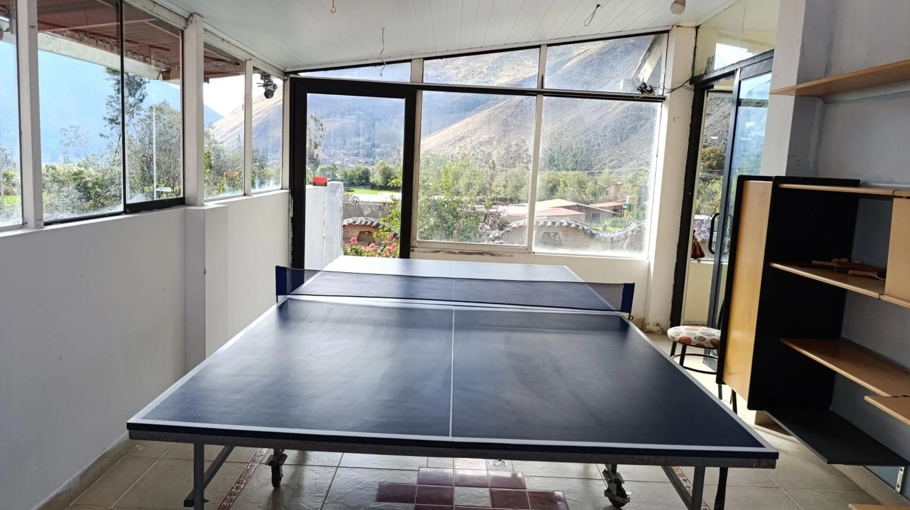 Table tennis in Ccapac Inka Ollanta Casa Museo