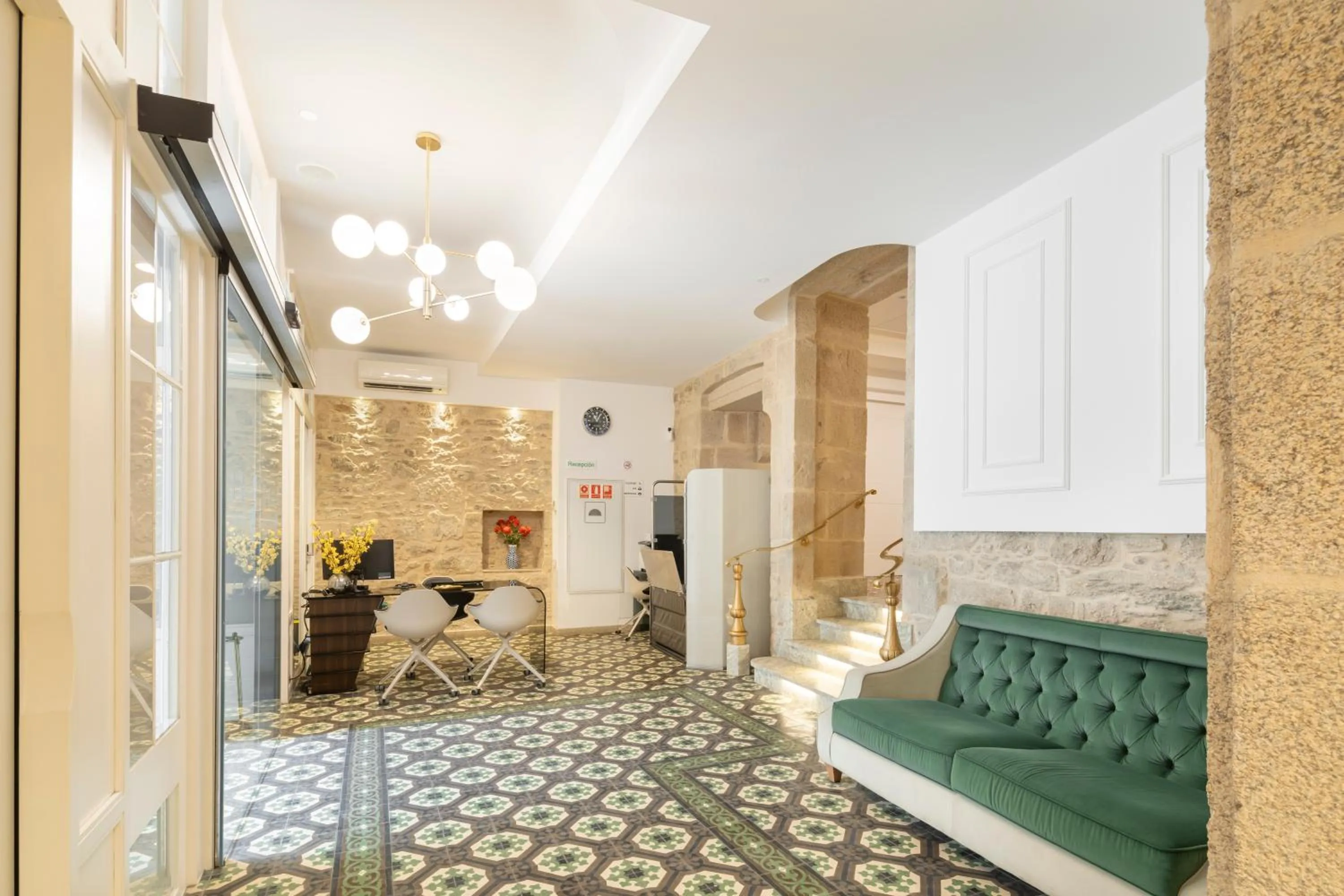 Lobby or reception in Hotel Praza Quintana