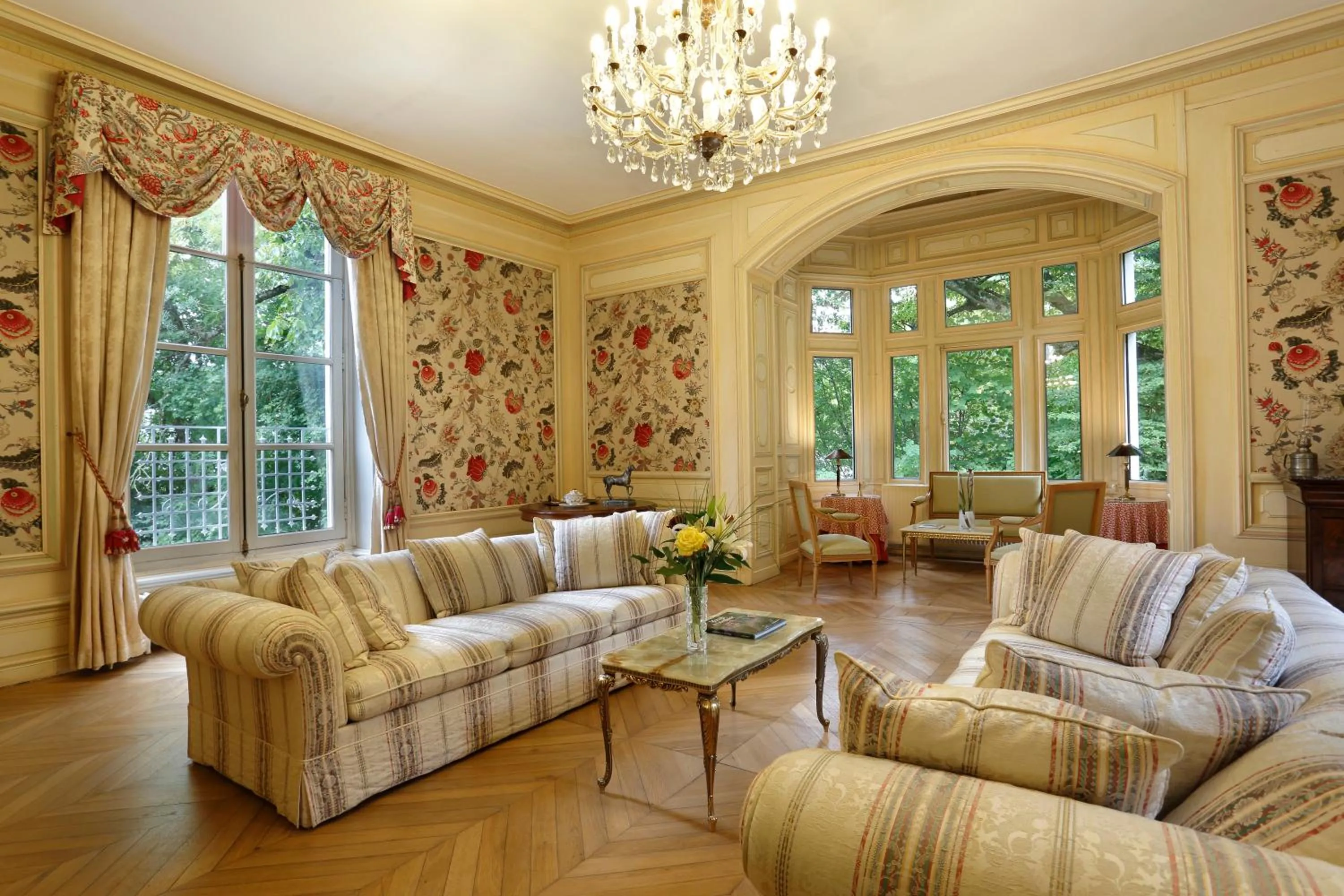 Living room in Chateau de la Rozelle