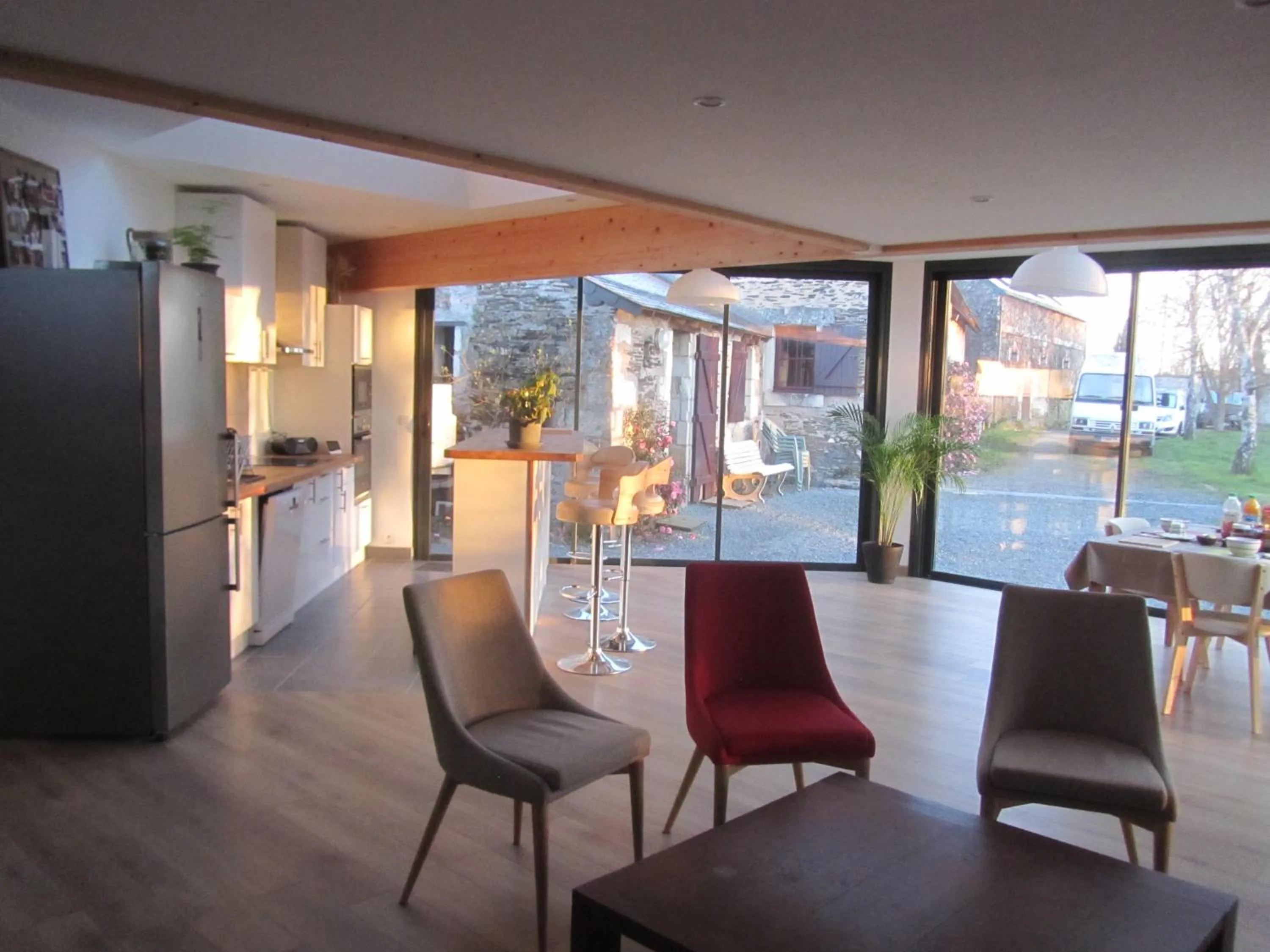 Seating area in La Petite Charnasserie