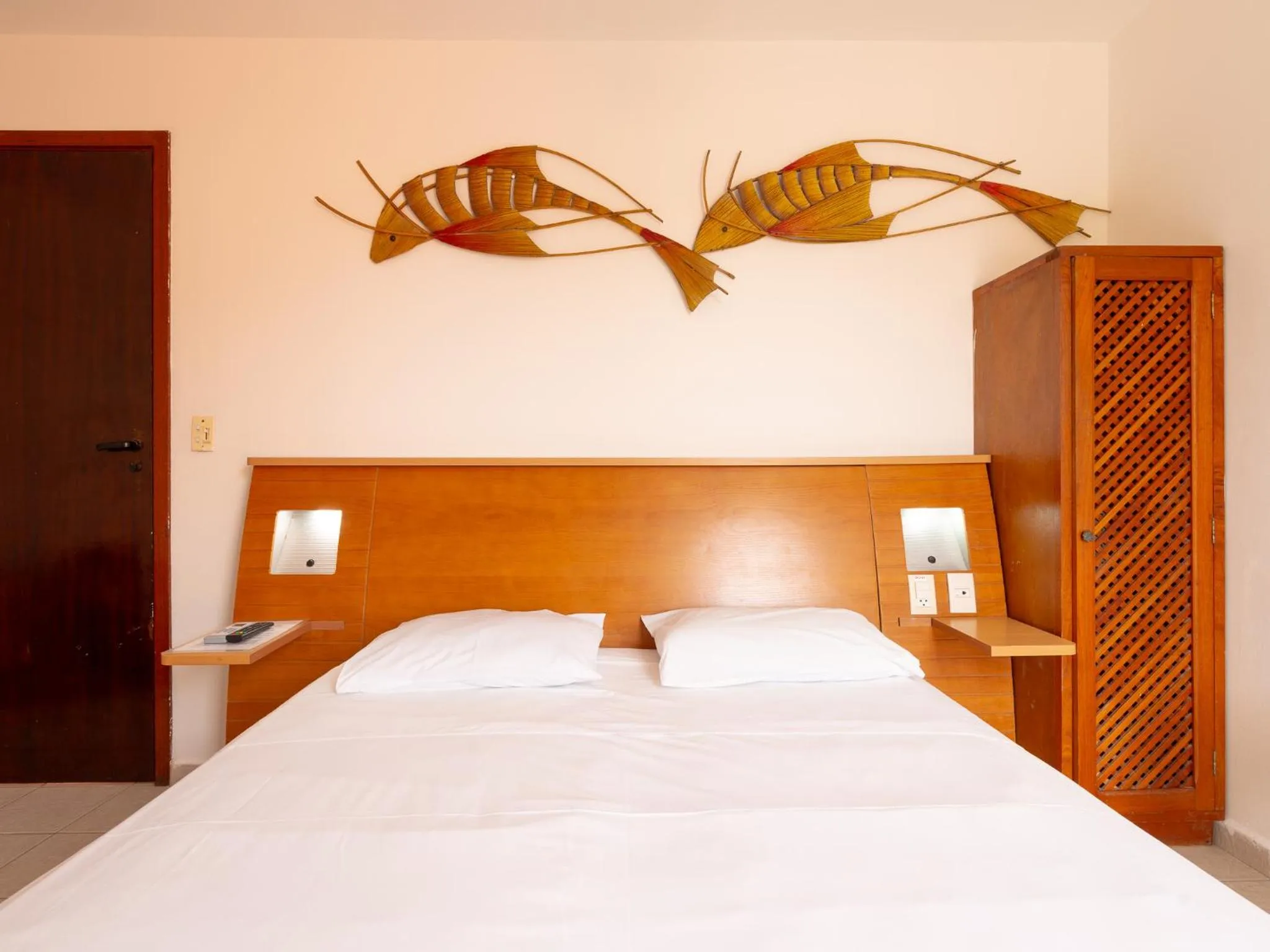 Bed in Pousada Pé Na Areia