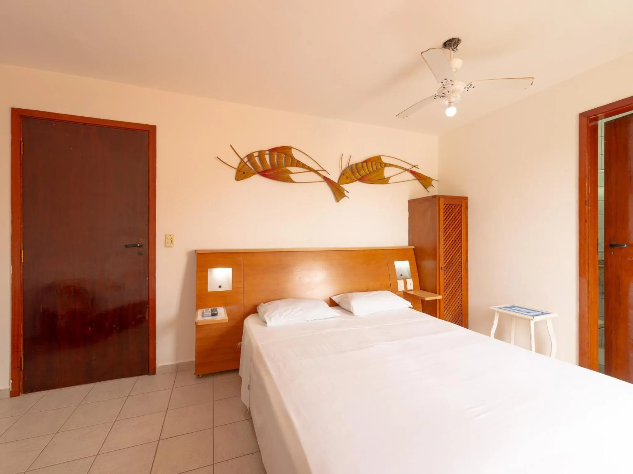 Bedroom, Bed in Pousada Pé Na Areia