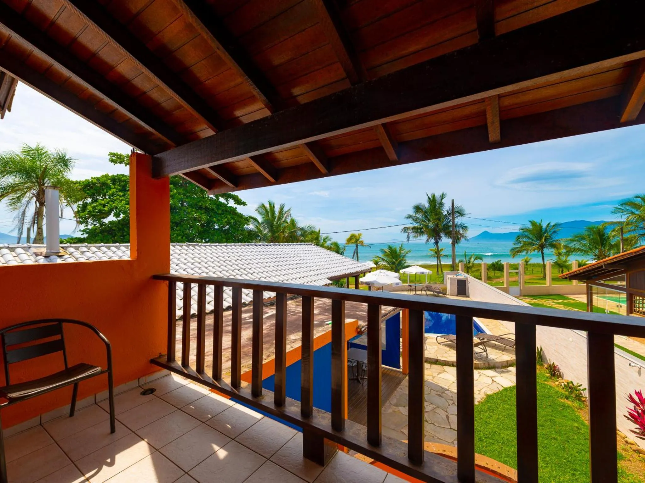 Balcony/Terrace in Pousada Pé Na Areia