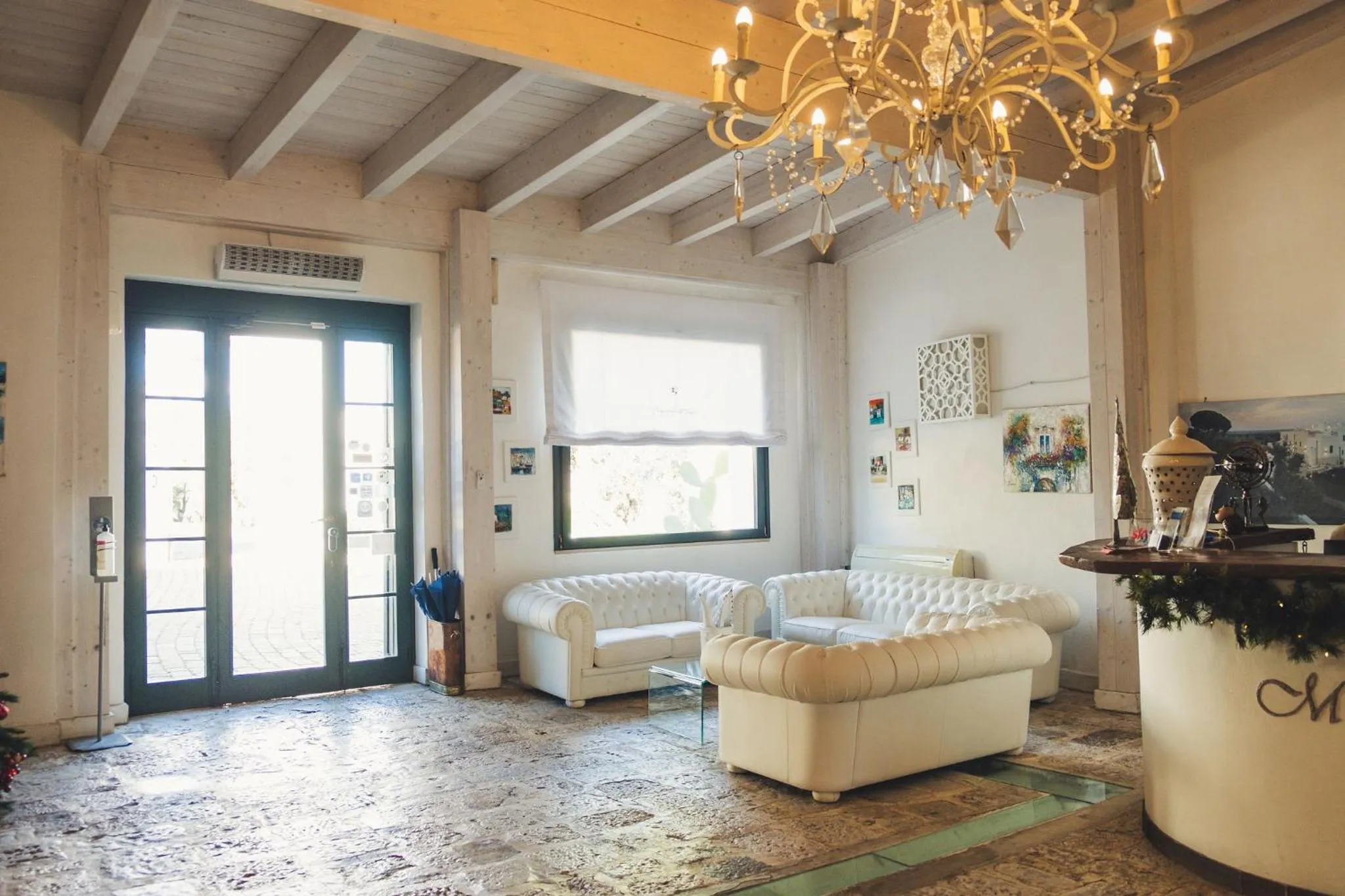 Lobby or reception in Masseria Santa Teresa