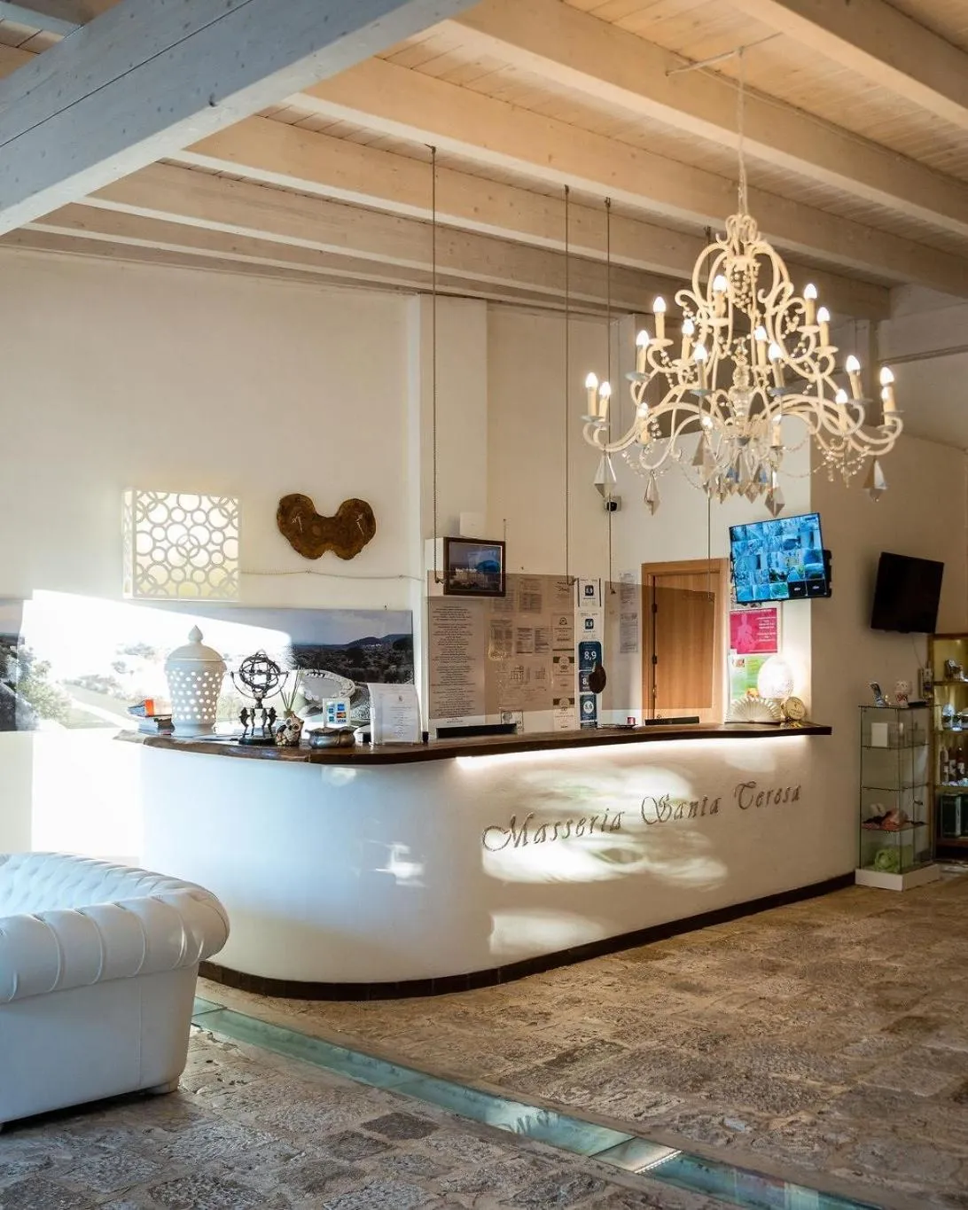 Lobby or reception in Masseria Santa Teresa