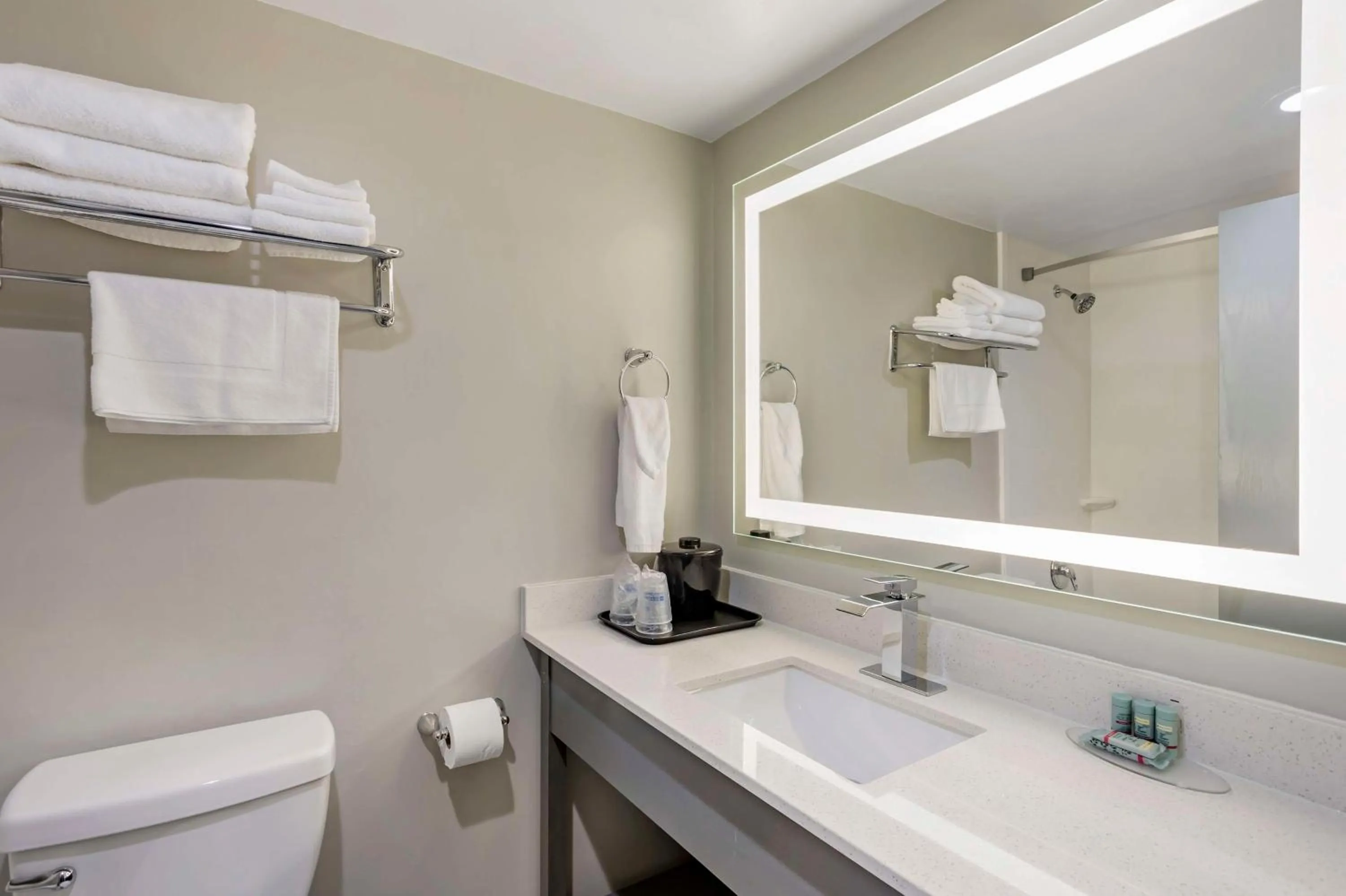 Bathroom in Best Western Rutgers University Hotel