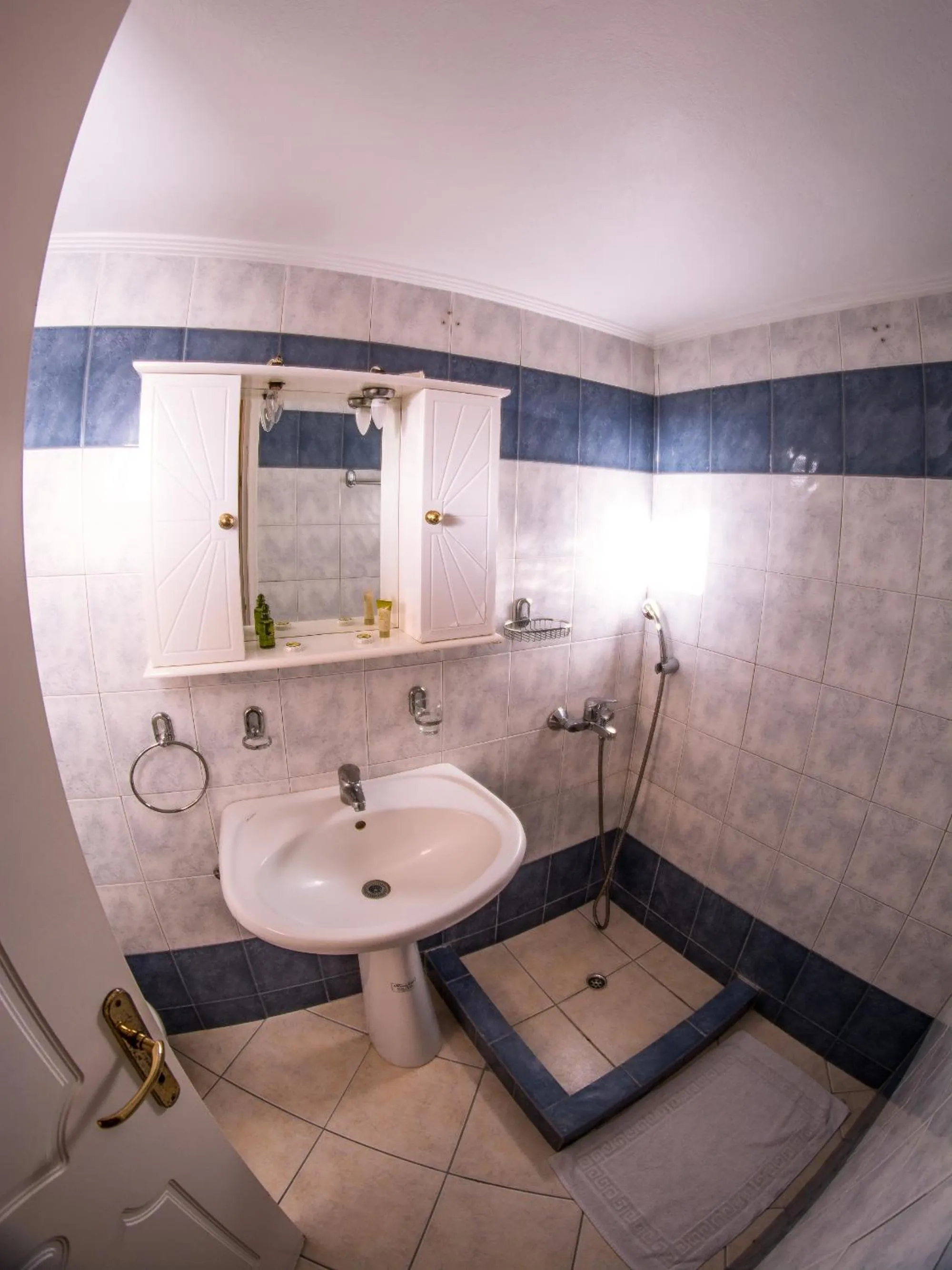 Bathroom in Vagia Beach Apartments, Aegina Island