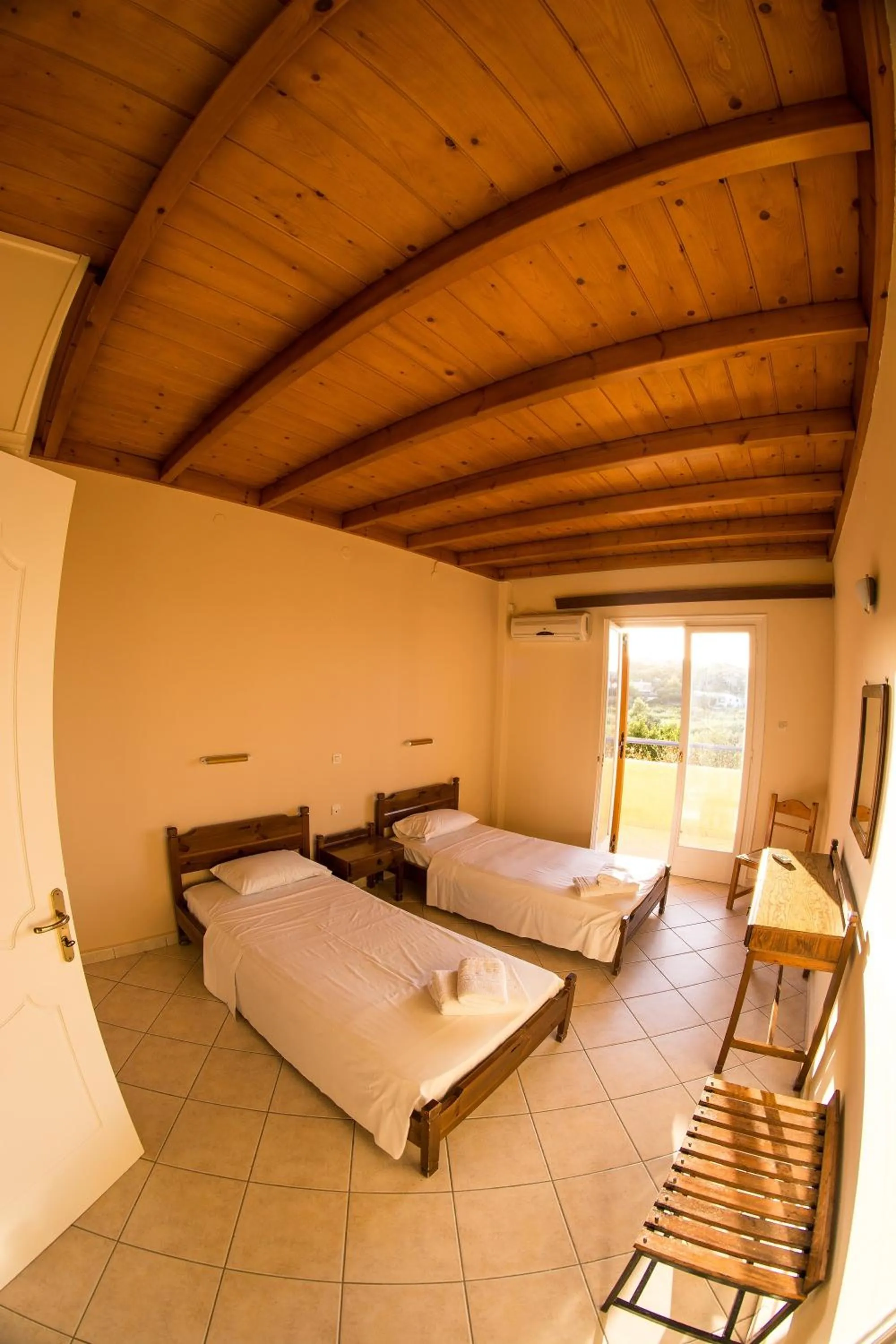 Bedroom, Bed in Vagia Beach Apartments, Aegina Island