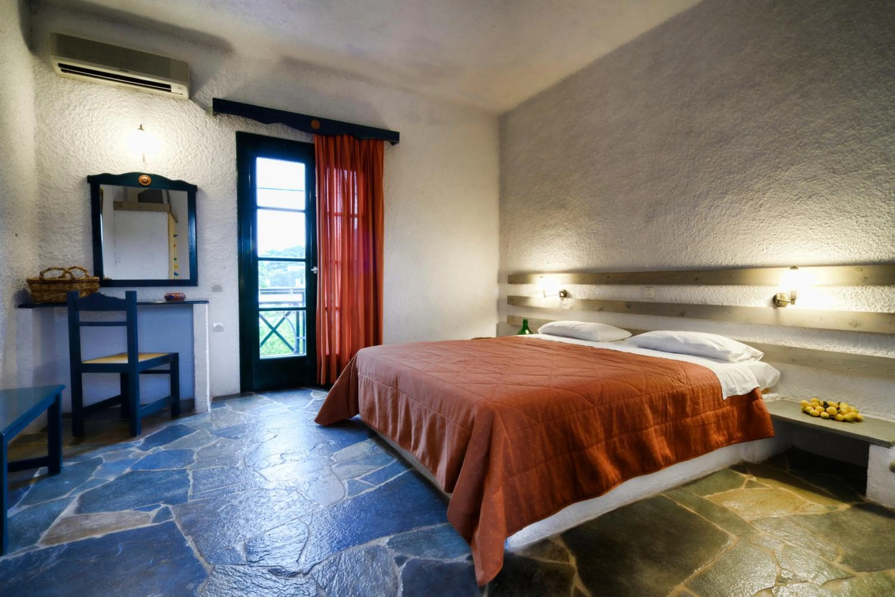 Bed in Vagia Beach Apartments, Aegina Island