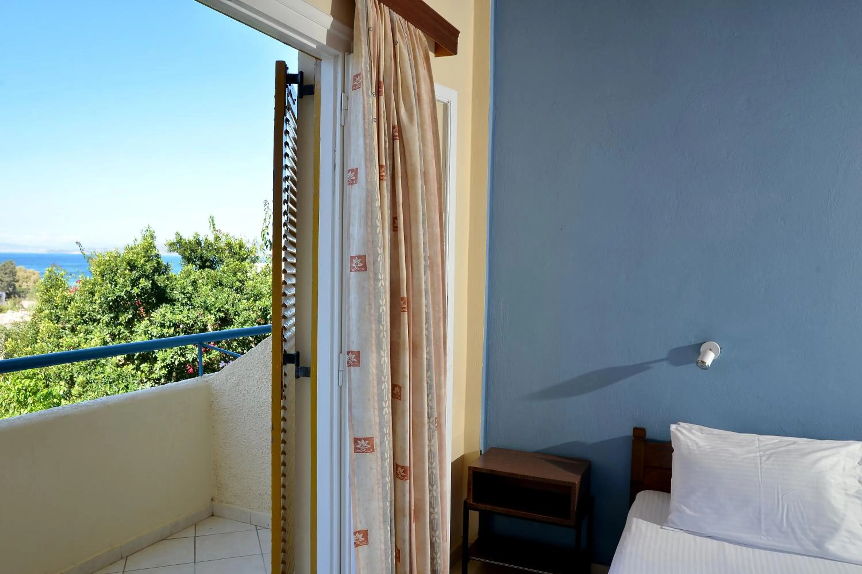 Bed in Vagia Beach Apartments, Aegina Island