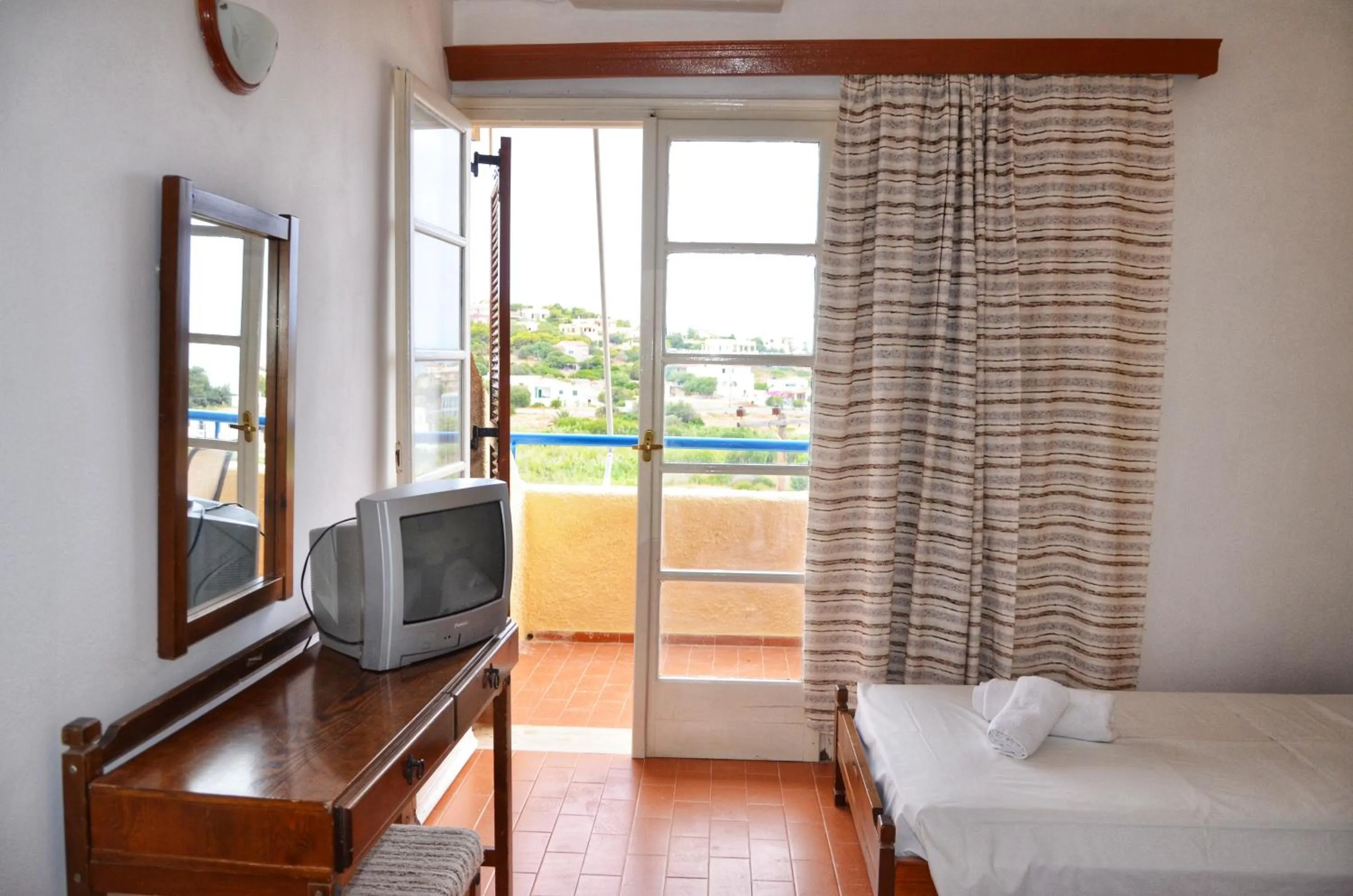 Bed in Vagia Beach Apartments, Aegina Island