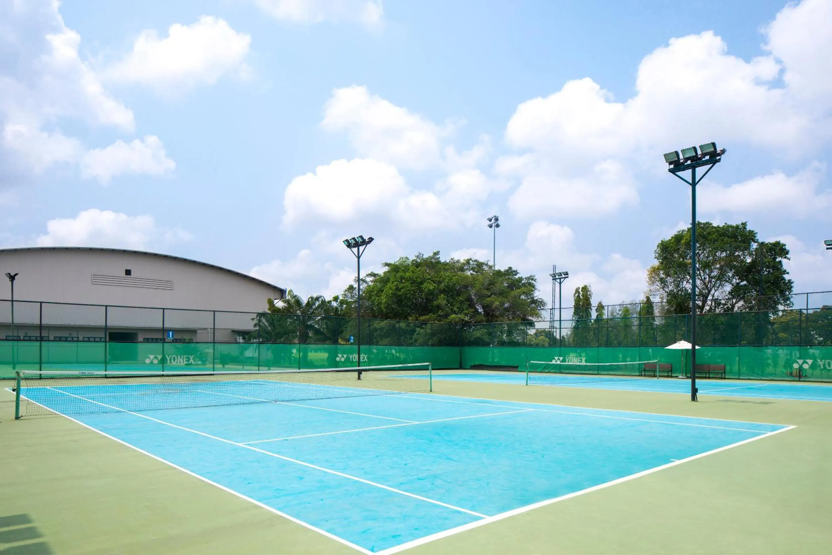 Tennis court in Eastin Thana City Golf Resort Bangkok