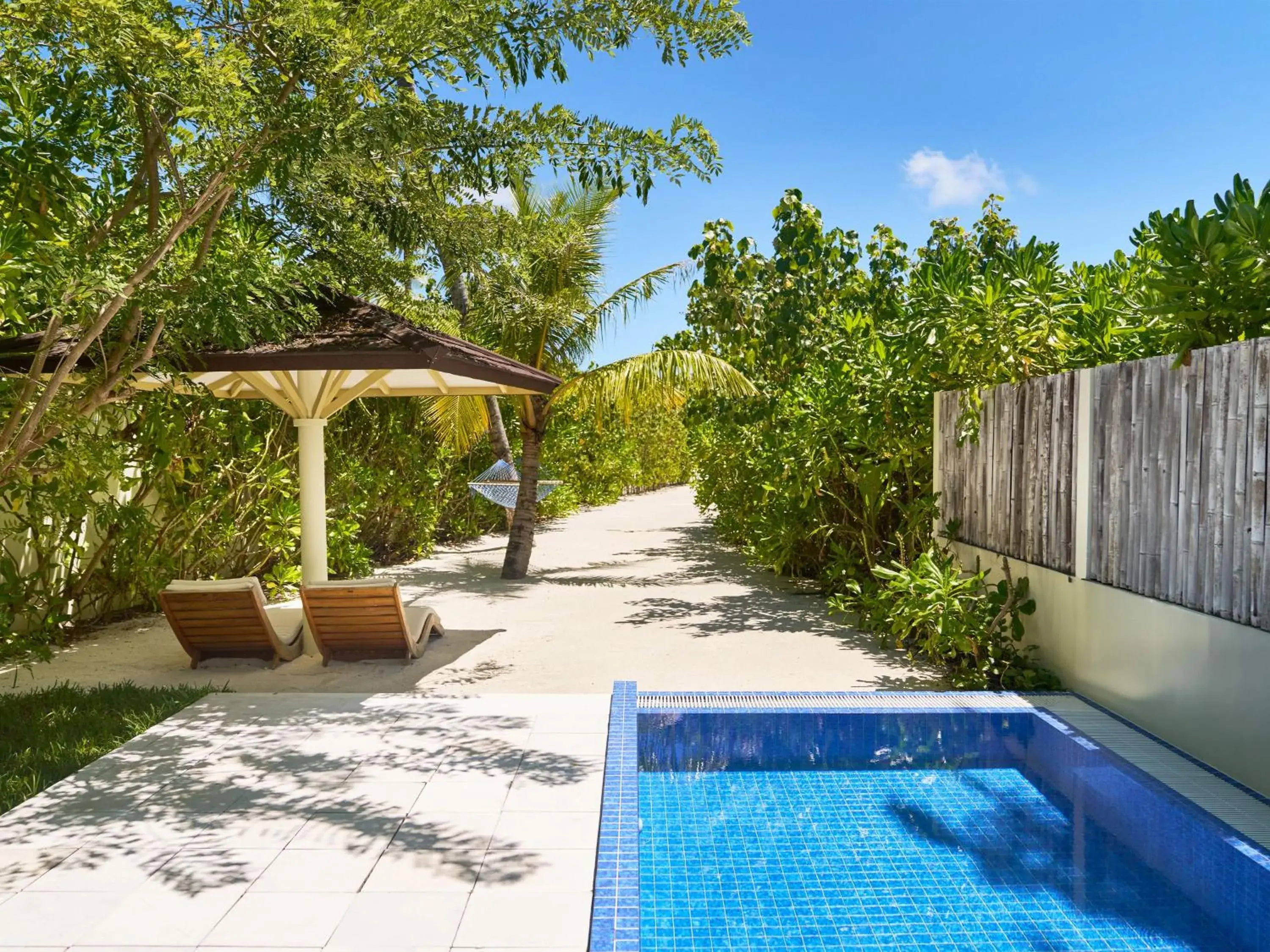 Romantic Pool Beach Villa- 50% off on return transfers, free 45 mins spa, free Jet Ski for 15 mins for 2 pax min 3-night stay, from booking date 1st November, for stay period till 22nd Dec 2026 (excluding stay period - 23rd Dec 2025 to 07th Jan 2026) in Sun Siyam Olhuveli Romantic Pool Beach Villa- 50% off on return transfers, free 45 mins spa, free Jet Ski for 15 mins for 2 pax min 3-night stay, from booking date 1st November, for stay period till 22nd Dec 2026 (excluding stay period - 23rd Dec 2025 to 07th Jan 2026) in Sun Siyam Olhuveli