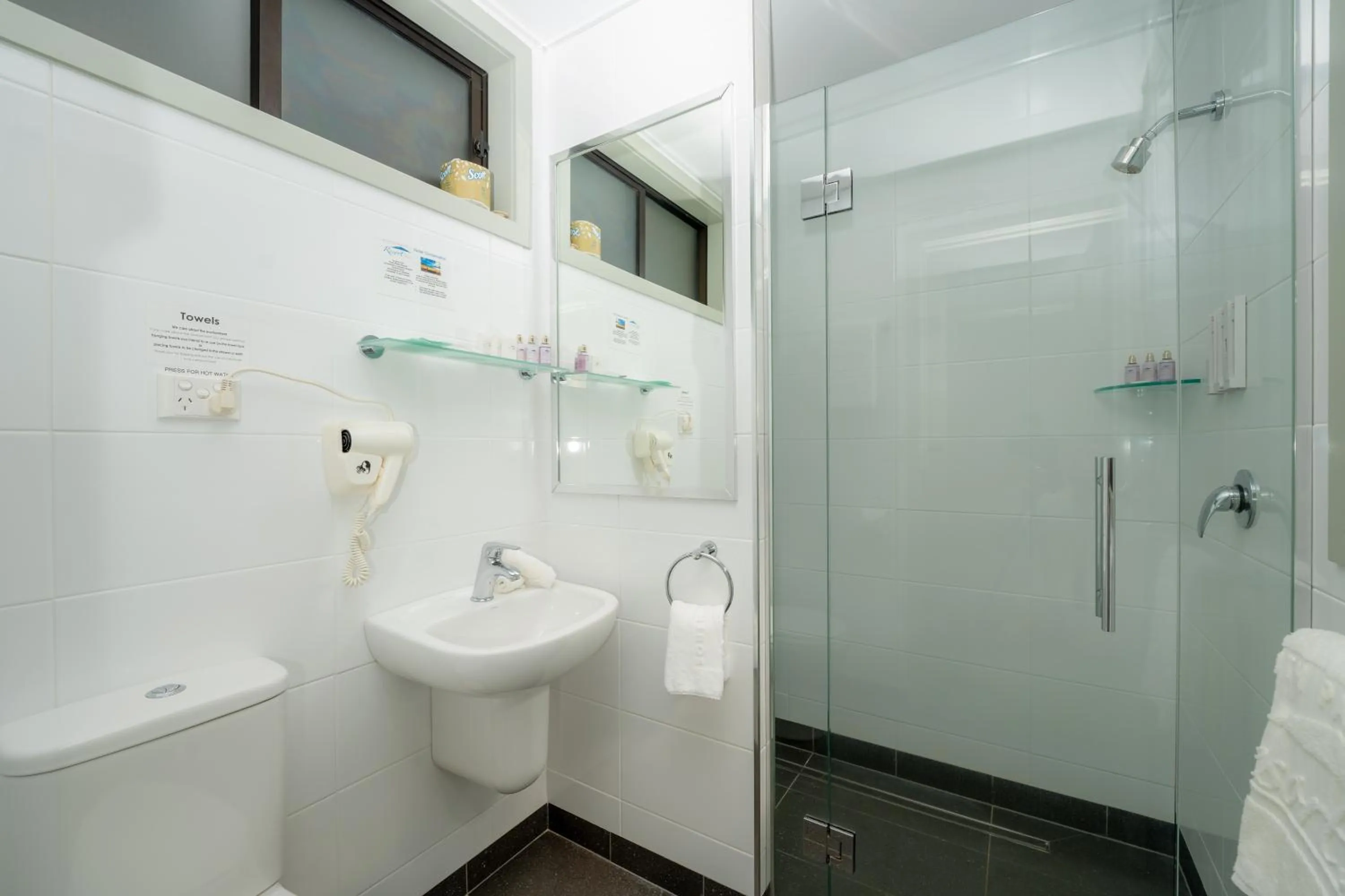 Shower in South Pacific Resort Hotel