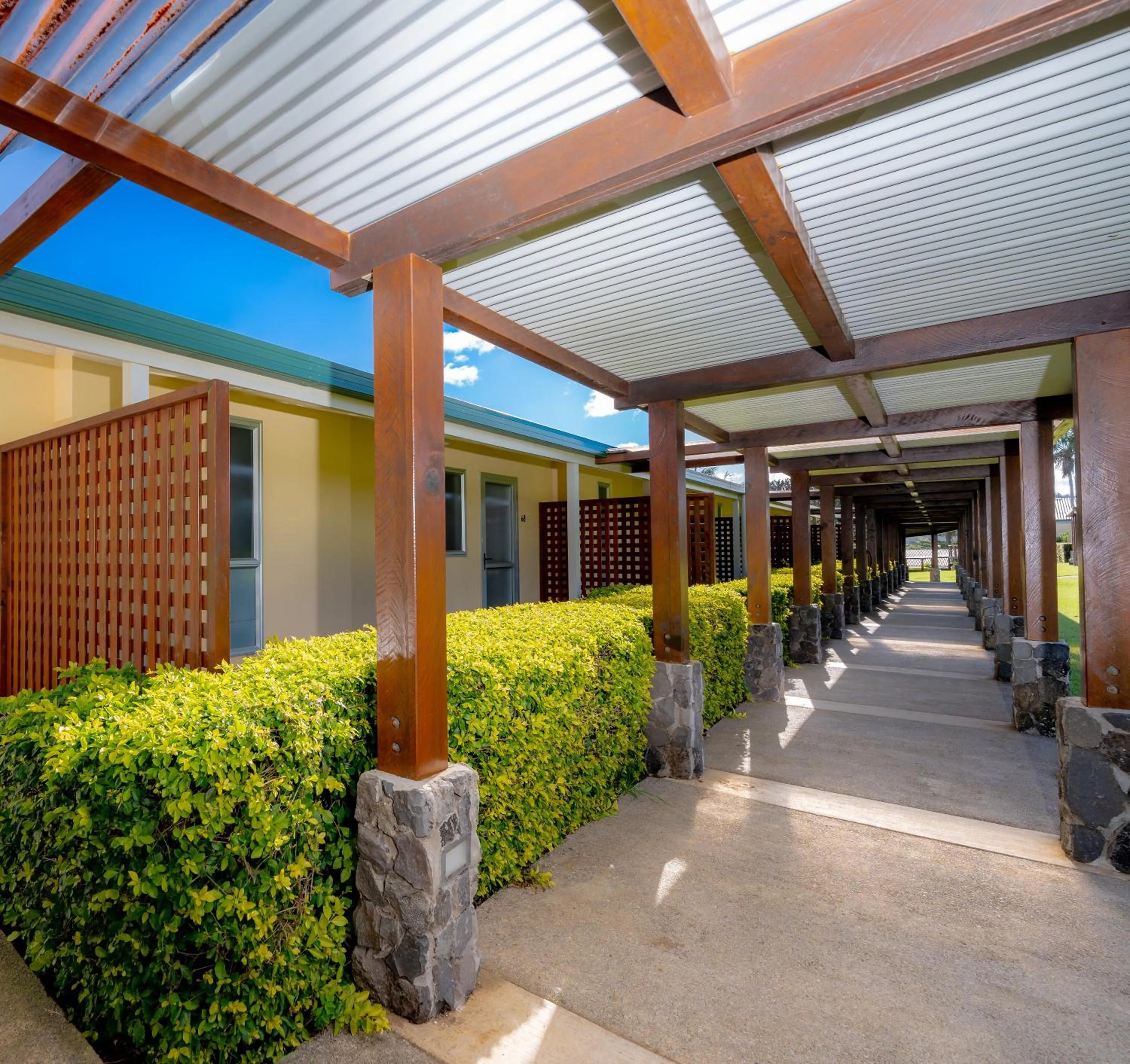 Day in South Pacific Resort Hotel