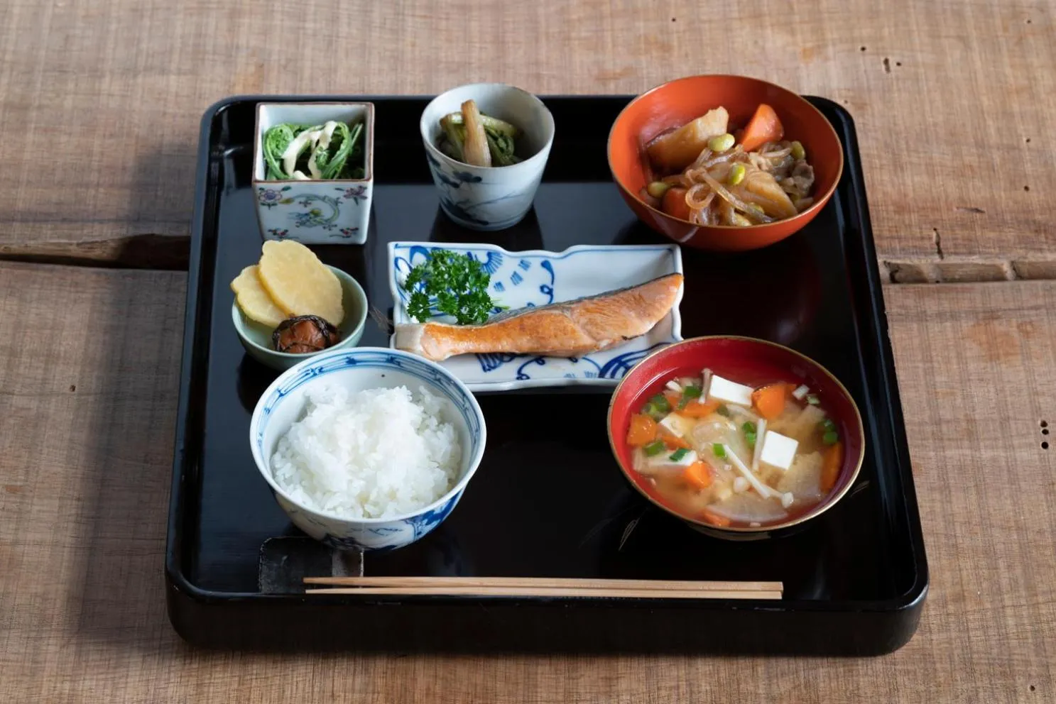 Breakfast in Noka Minshuku Sanzen