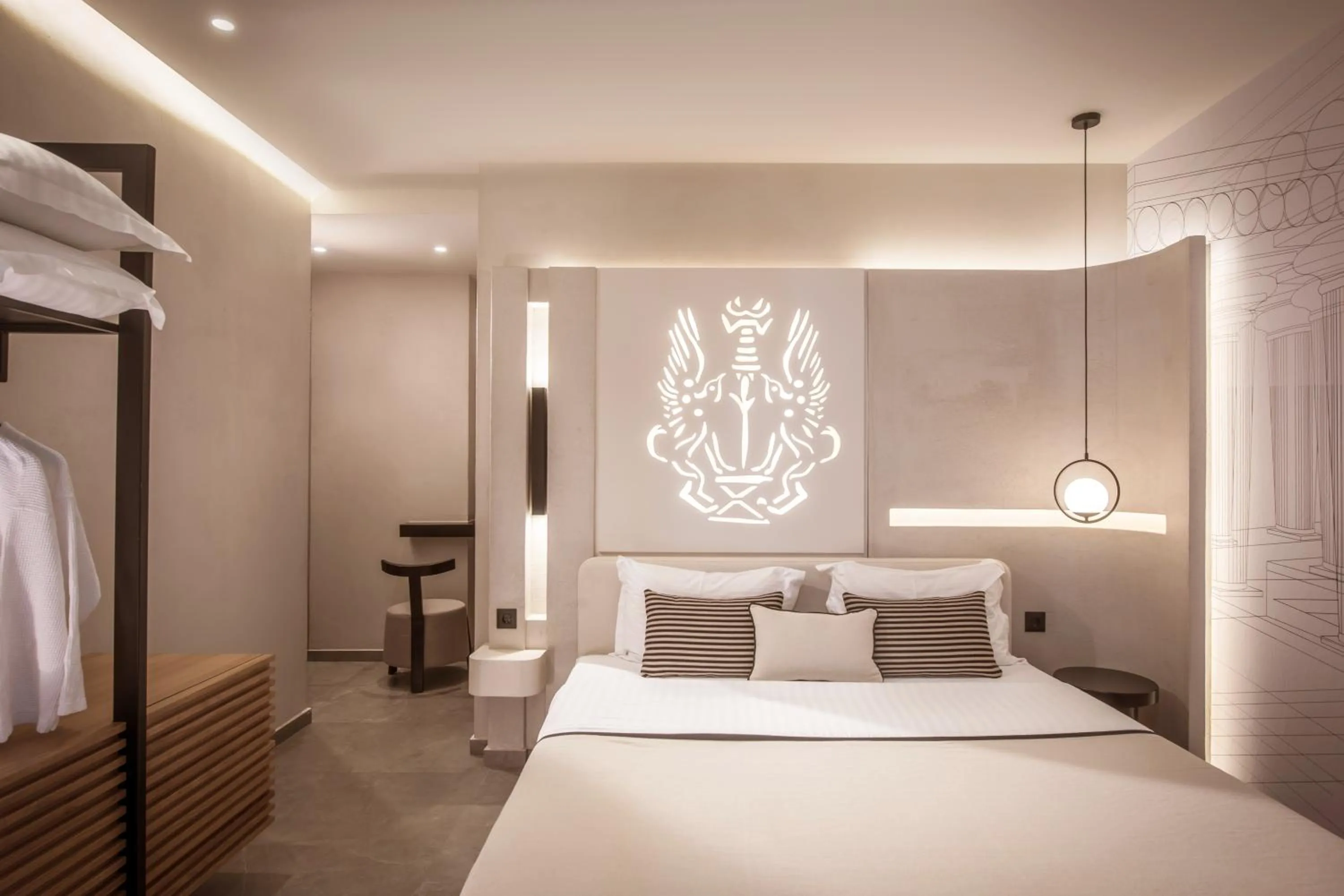 View (from property/room), Bed in Lavris City Suites