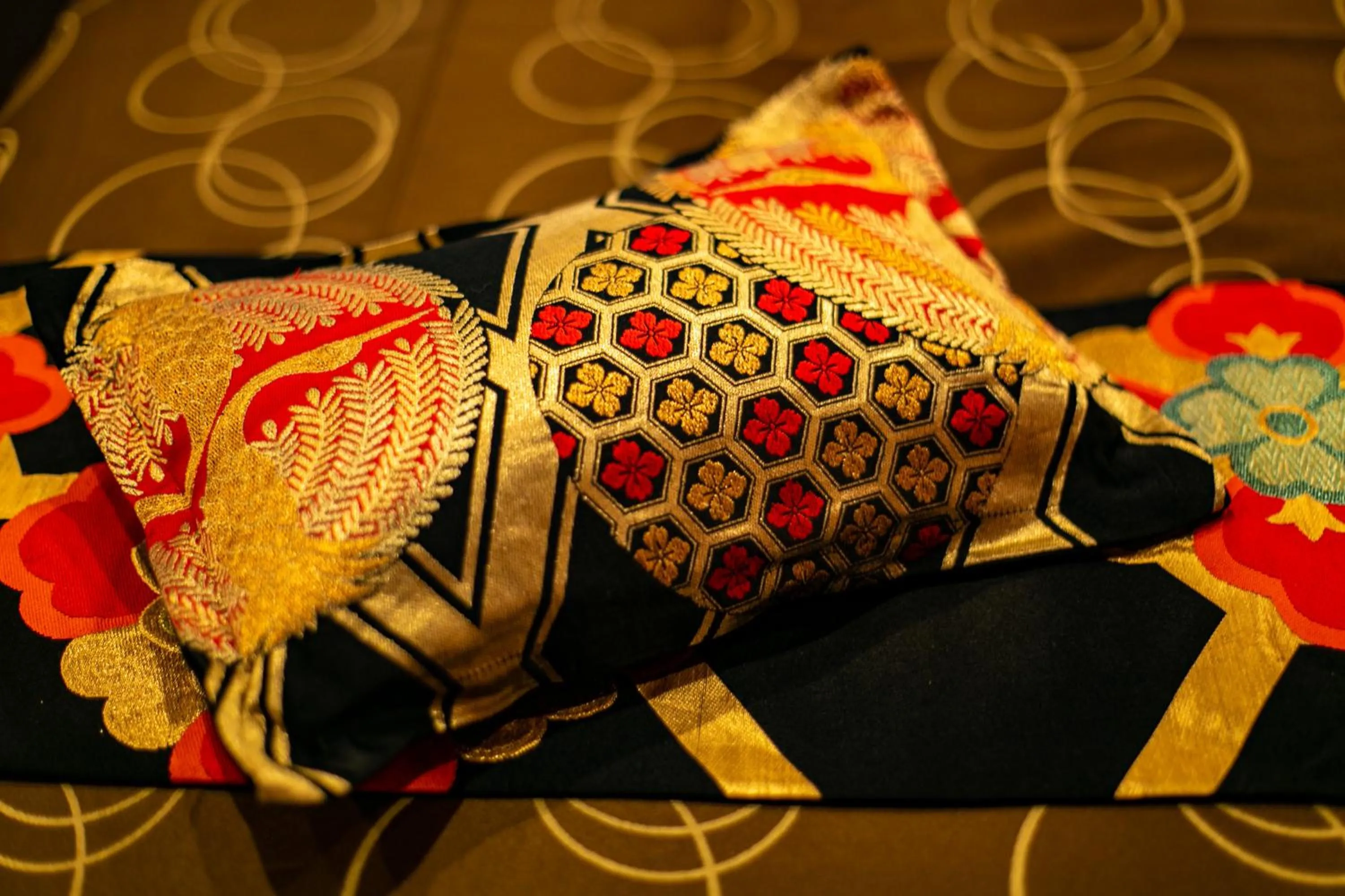 Decorative detail in Yufuin Lamp no Yado