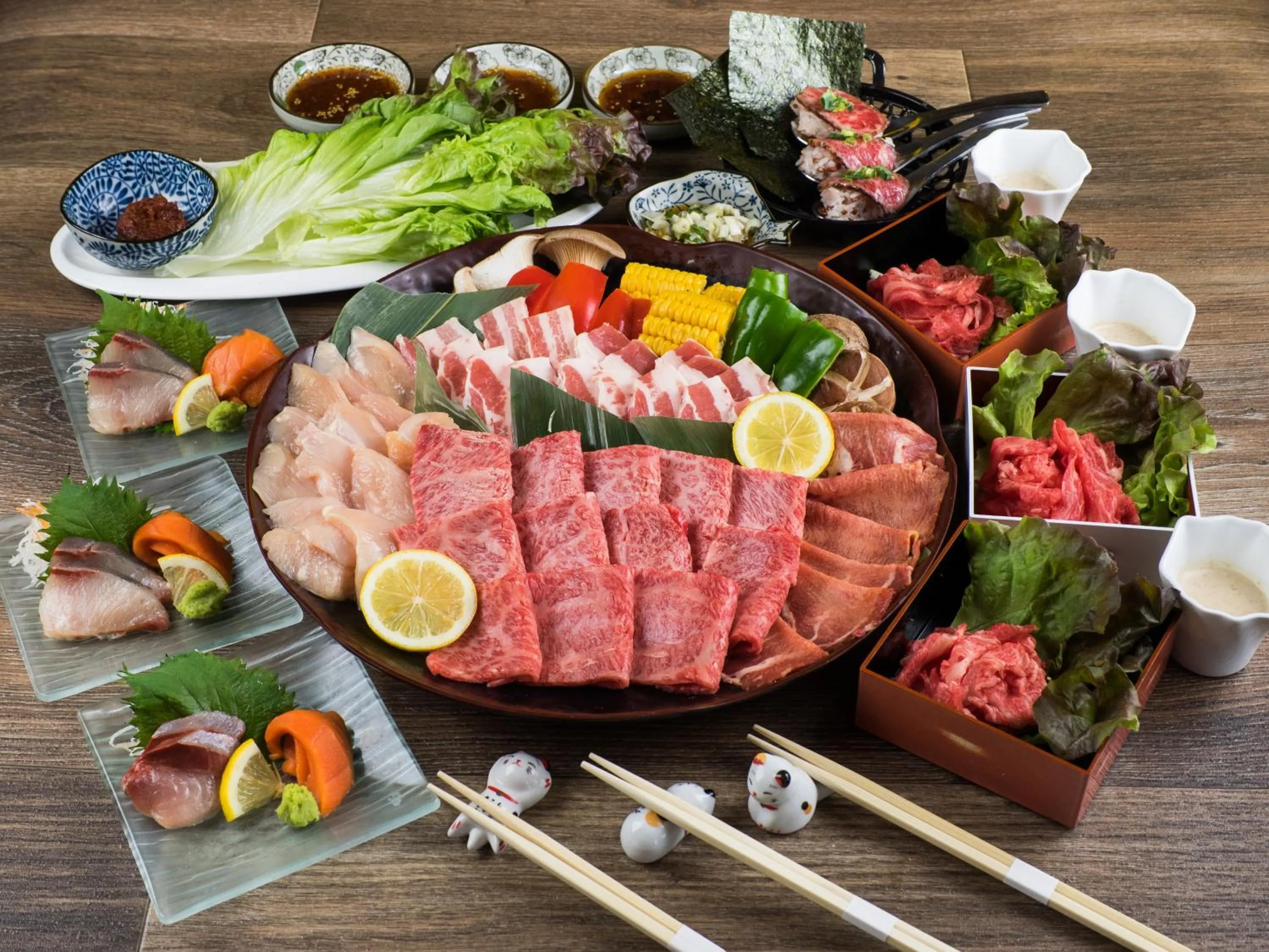 Food and drinks in Yufuin Lamp no Yado