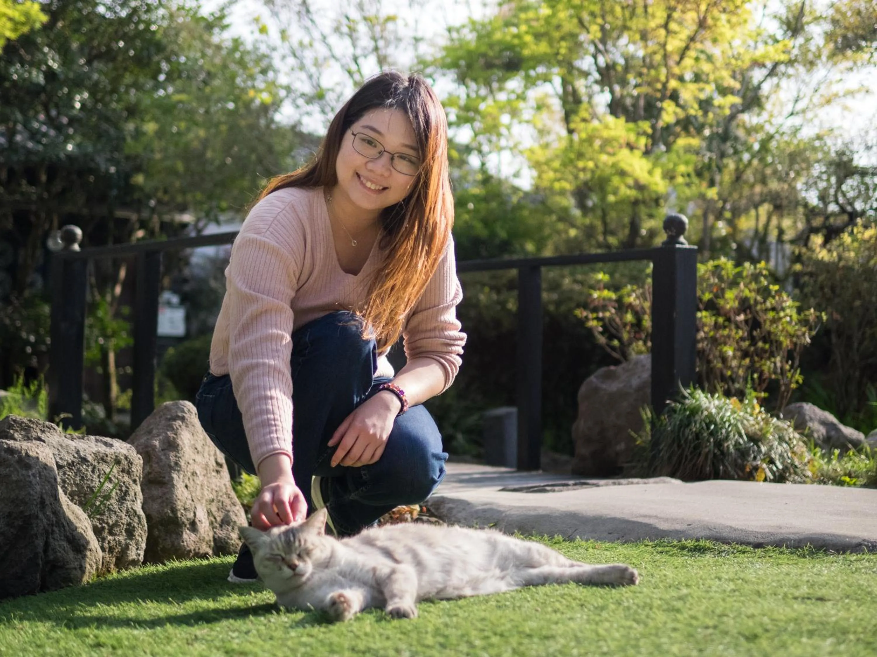 Garden in Yufuin Lamp no Yado
