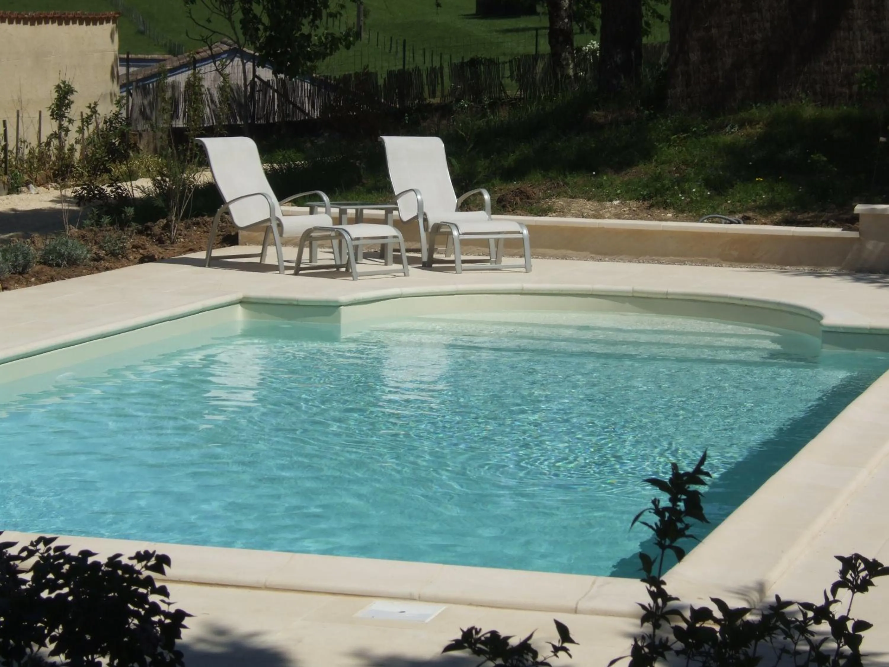 Garden in Logis Hôtel Restaurant La Bastide