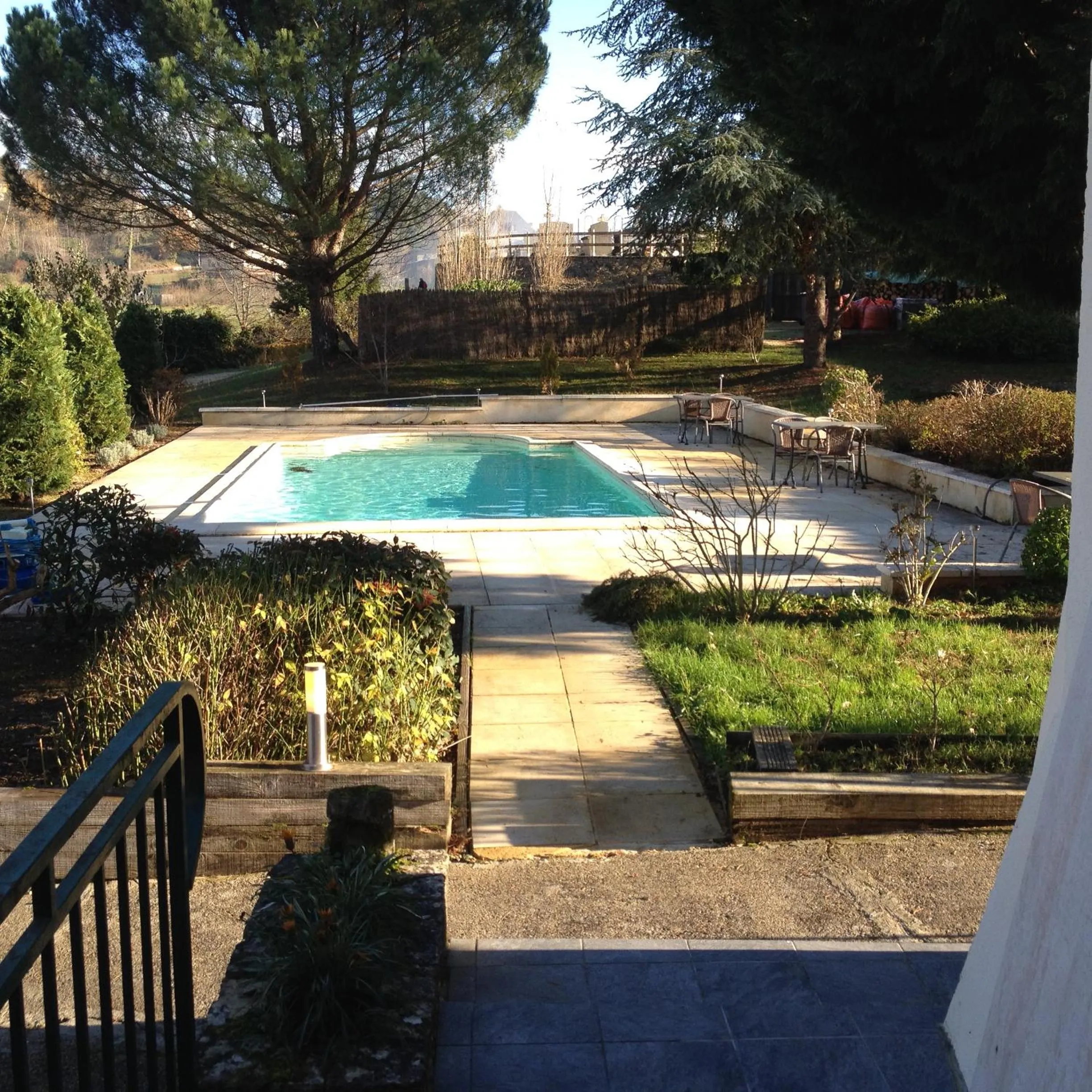 Garden in Logis Hôtel Restaurant La Bastide