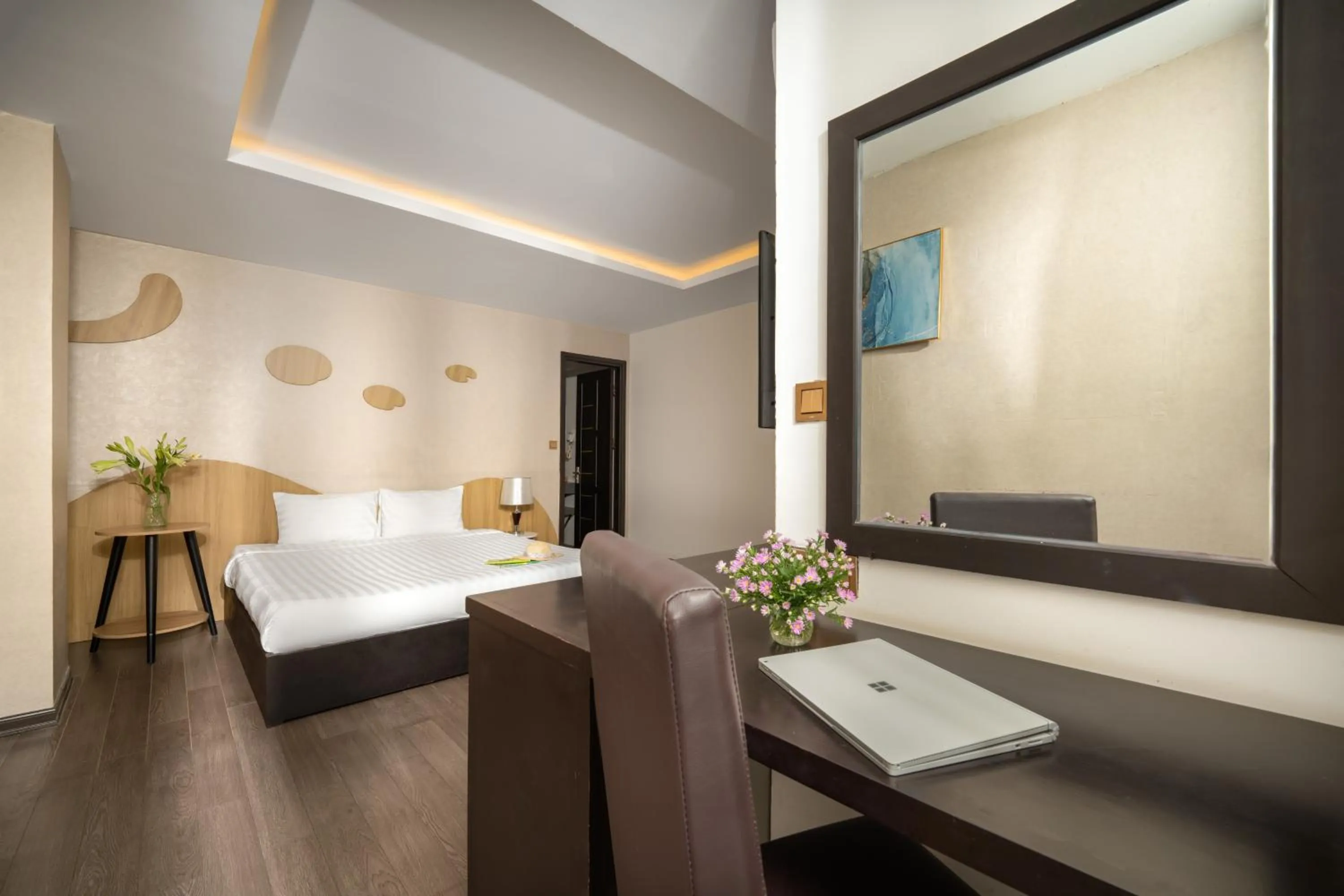 Bed in Hanami Hotel Danang