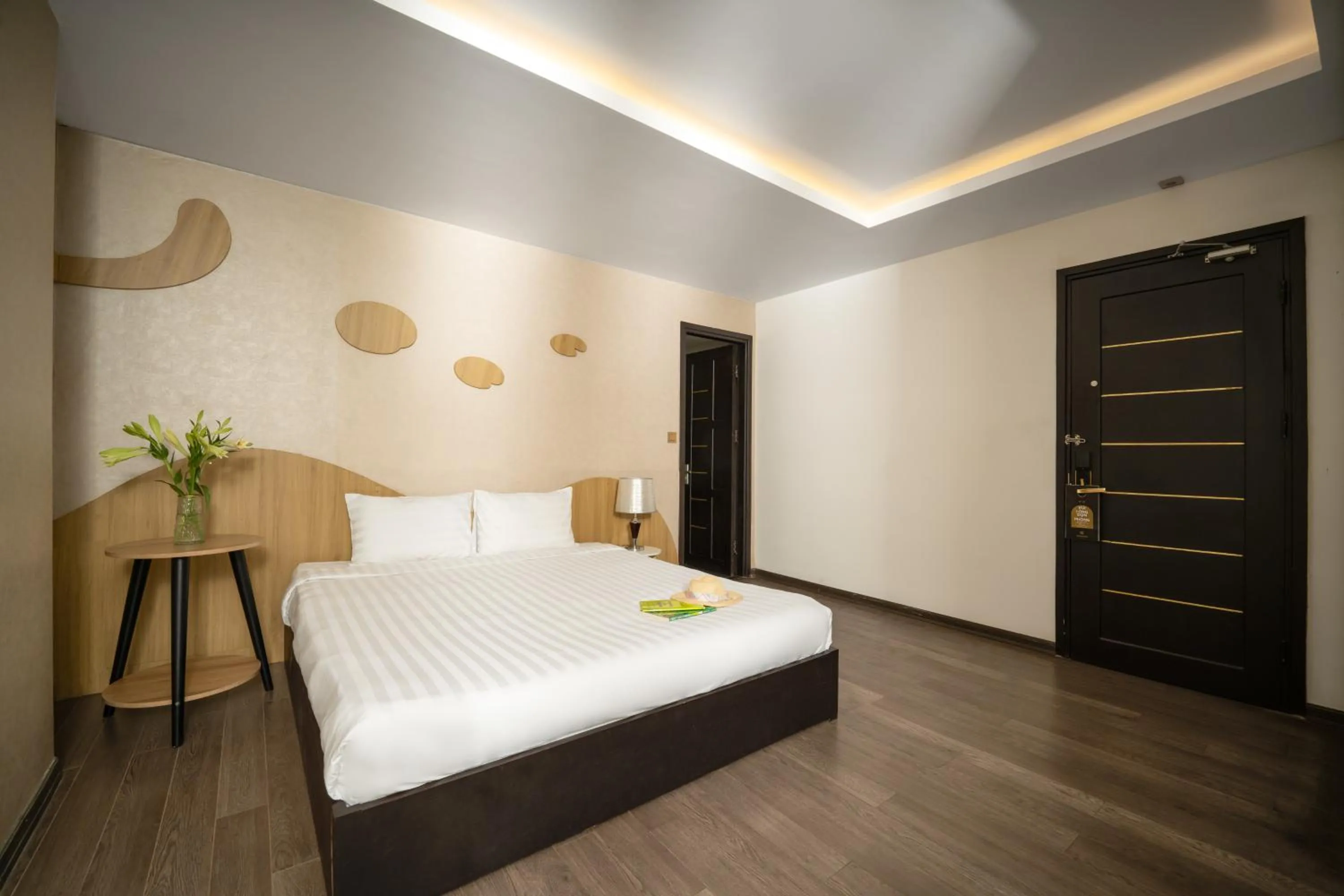 Bed in Hanami Hotel Danang