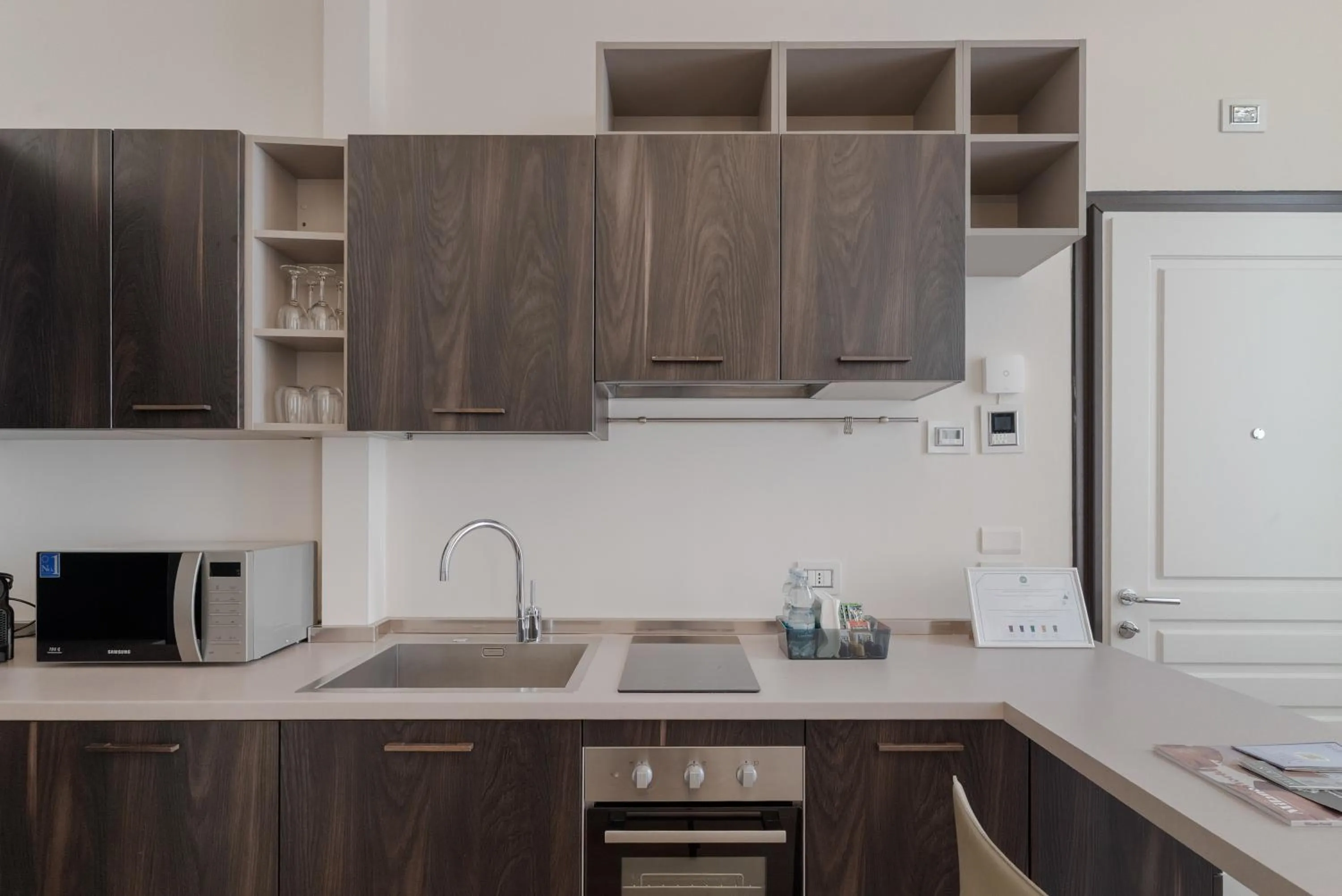 Kitchen or kitchenette in Brera Apartments in City Center