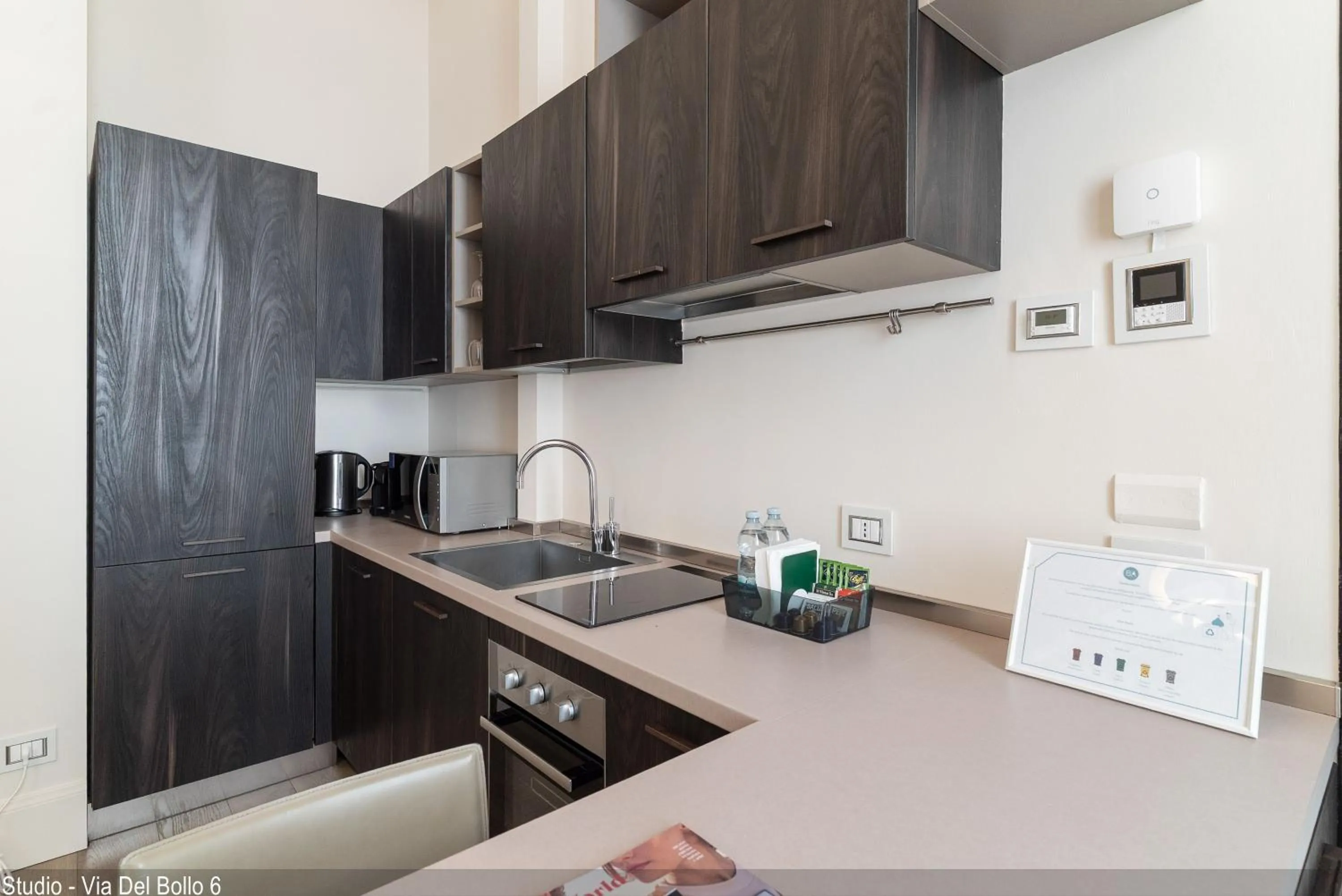 Kitchen or kitchenette in Brera Apartments in City Center