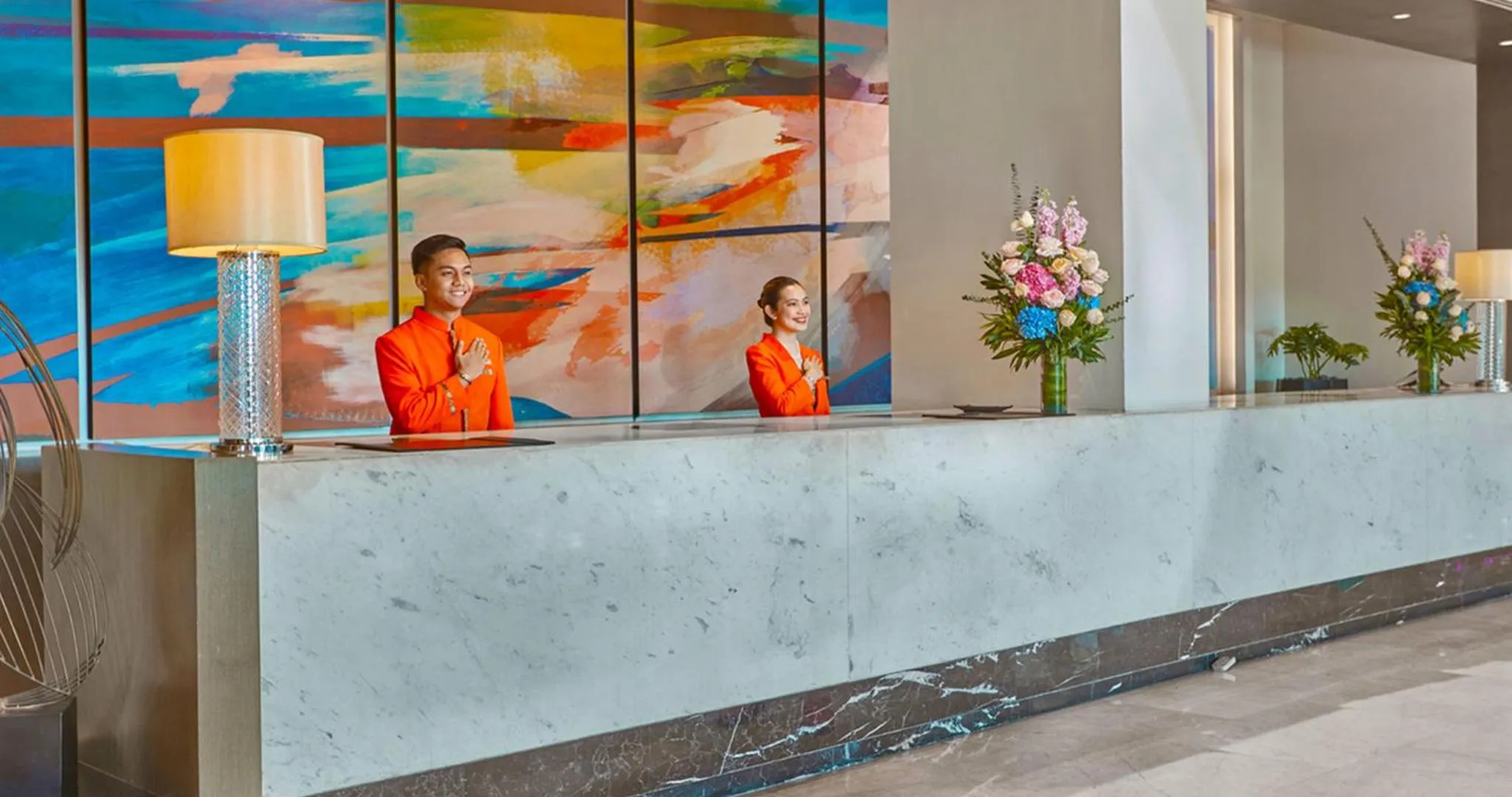 Lobby or reception in Savoy Hotel Manila near Airport NAIA Terminal 3 MNL