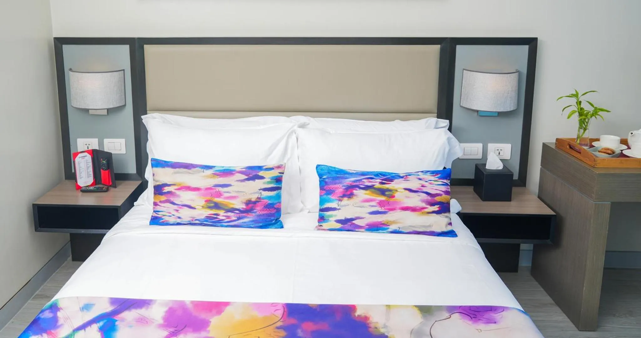 Bed in Savoy Hotel Manila near Airport NAIA Terminal 3 MNL