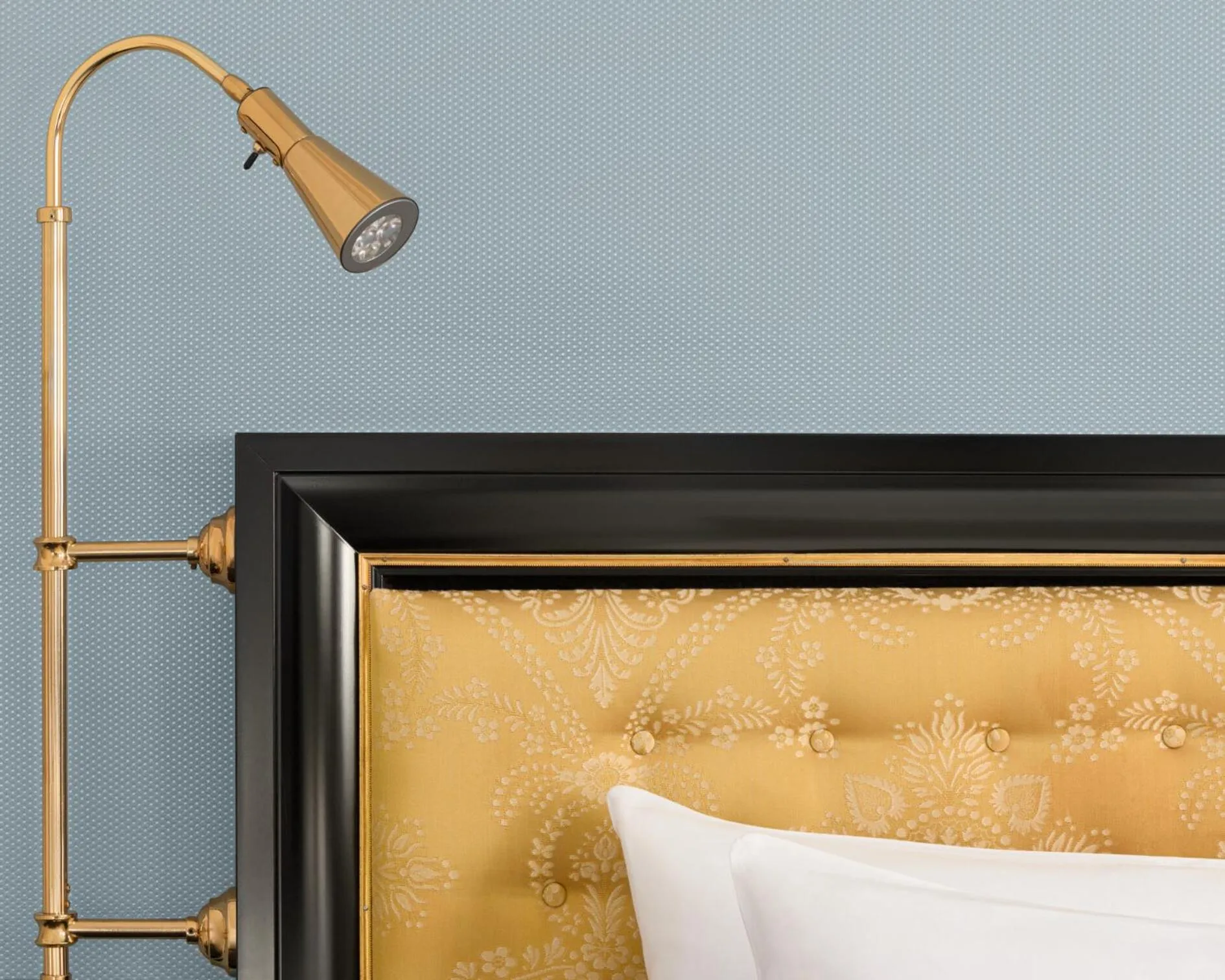 Decorative detail, Bed in Shangri-La Paris