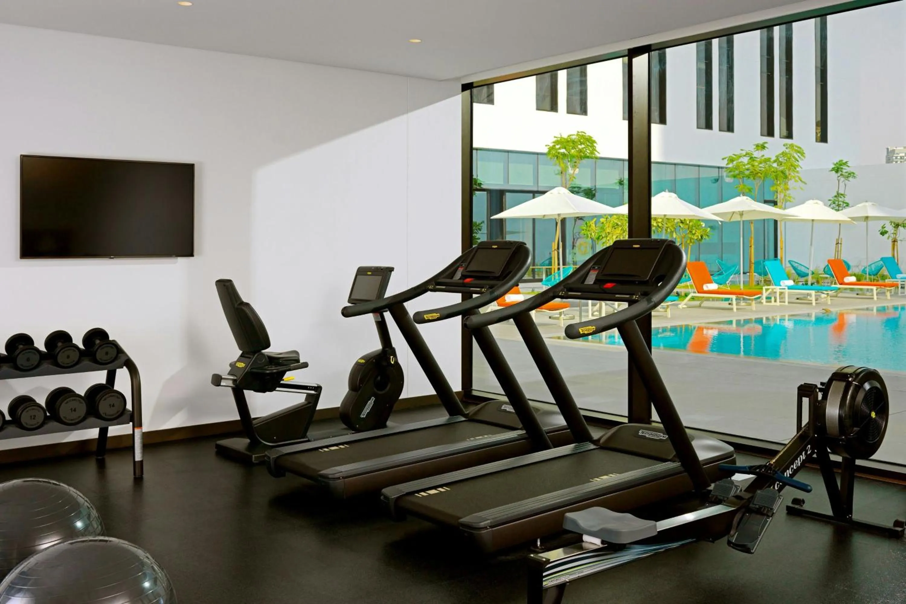 Fitness centre/facilities in Aloft Me'aisam, Dubai
