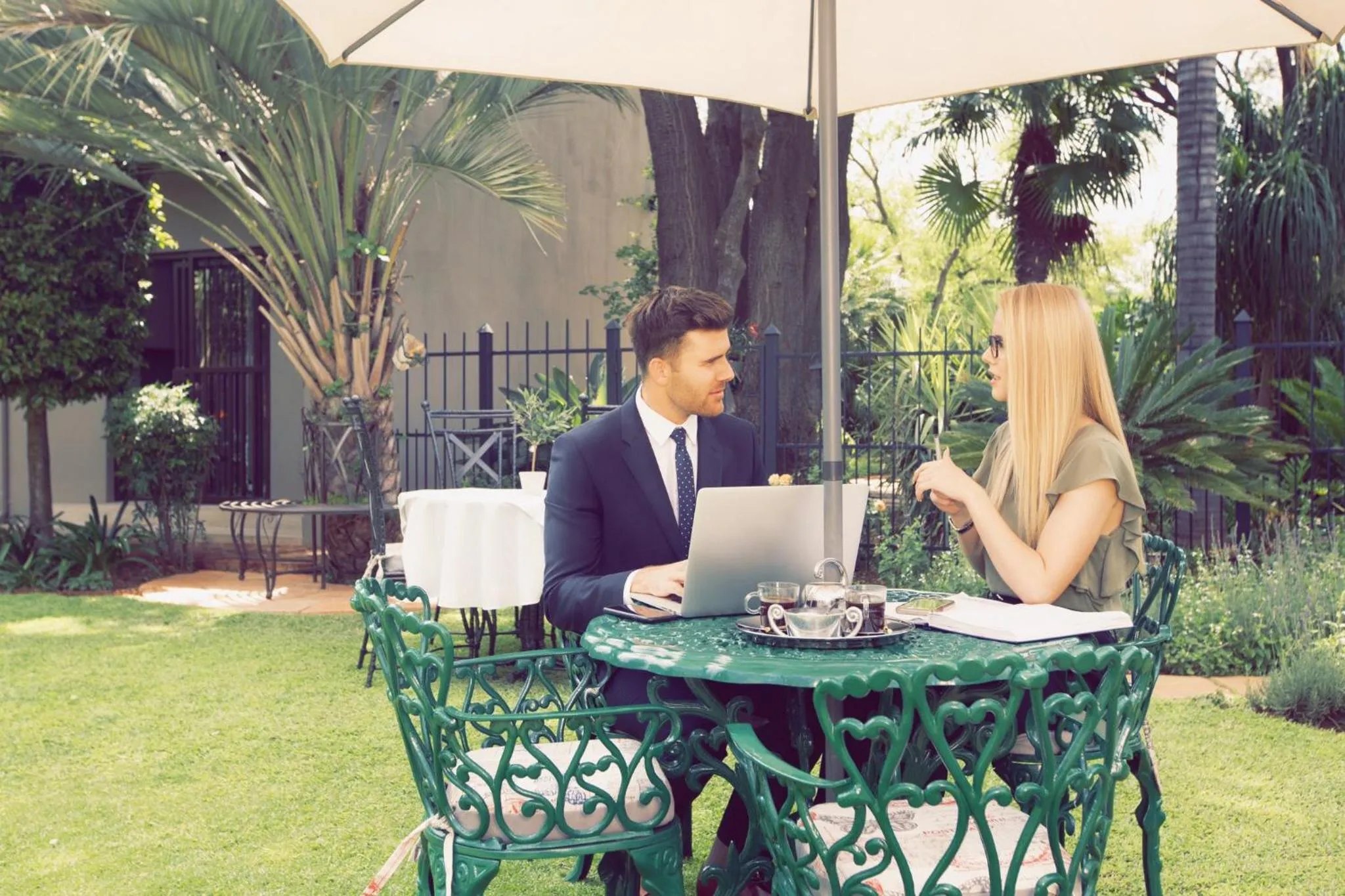 Garden in Three Olives Guesthouse