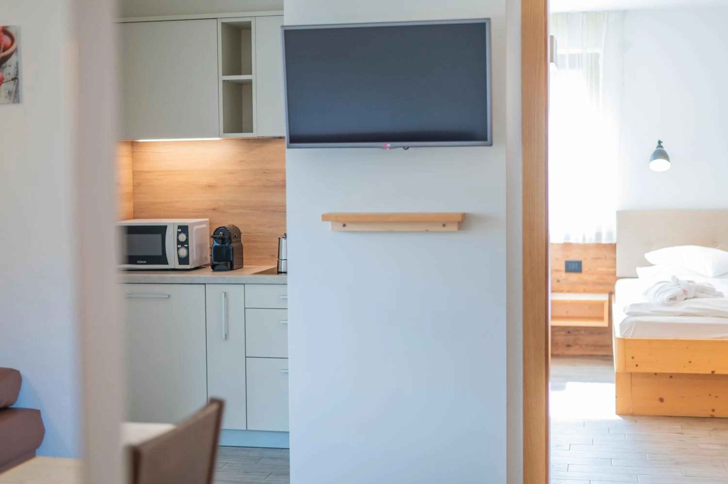 kitchen, Bed in PLAN DE CORONES apartments