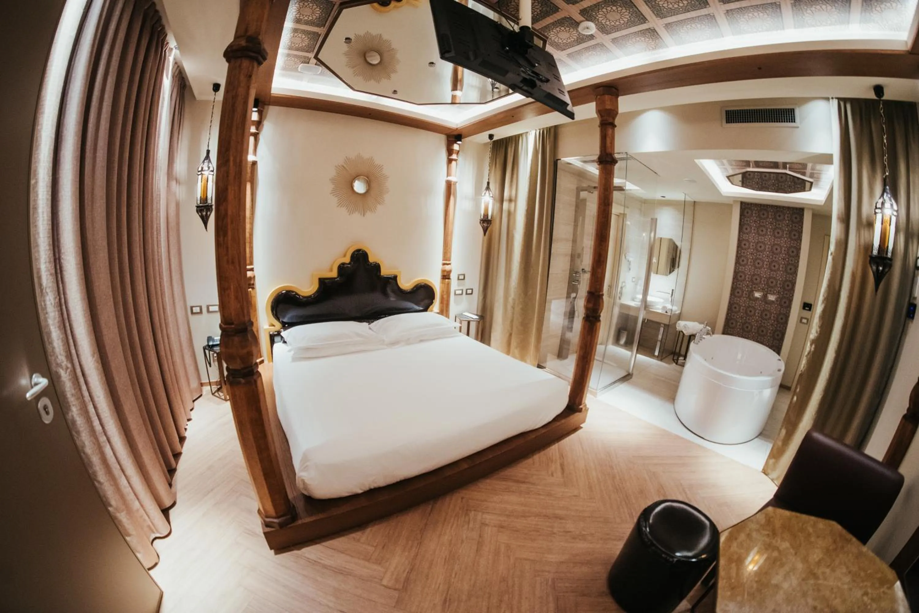 Bed in Emotional Grand Motel