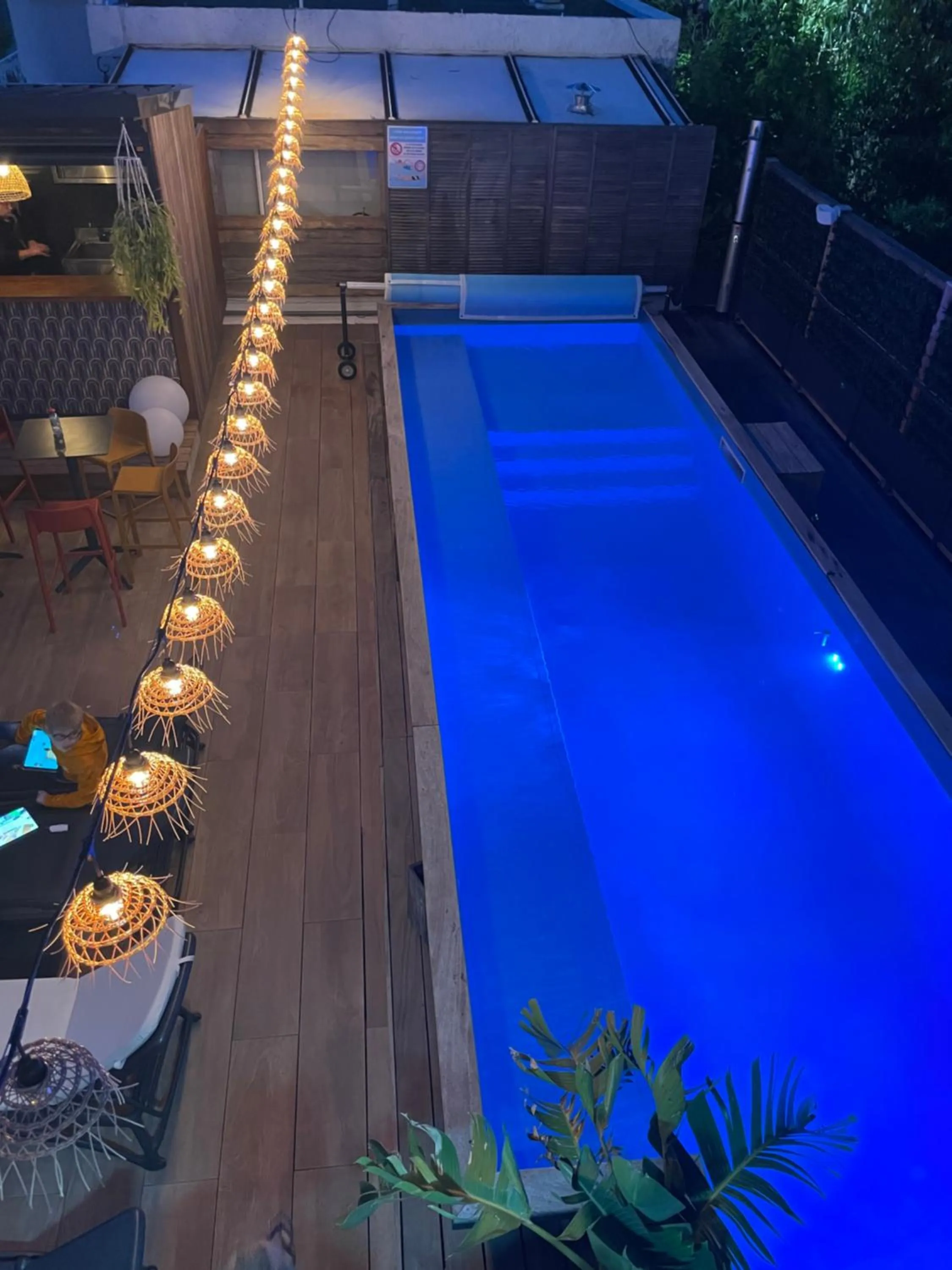 Pool view in Les Alcyons