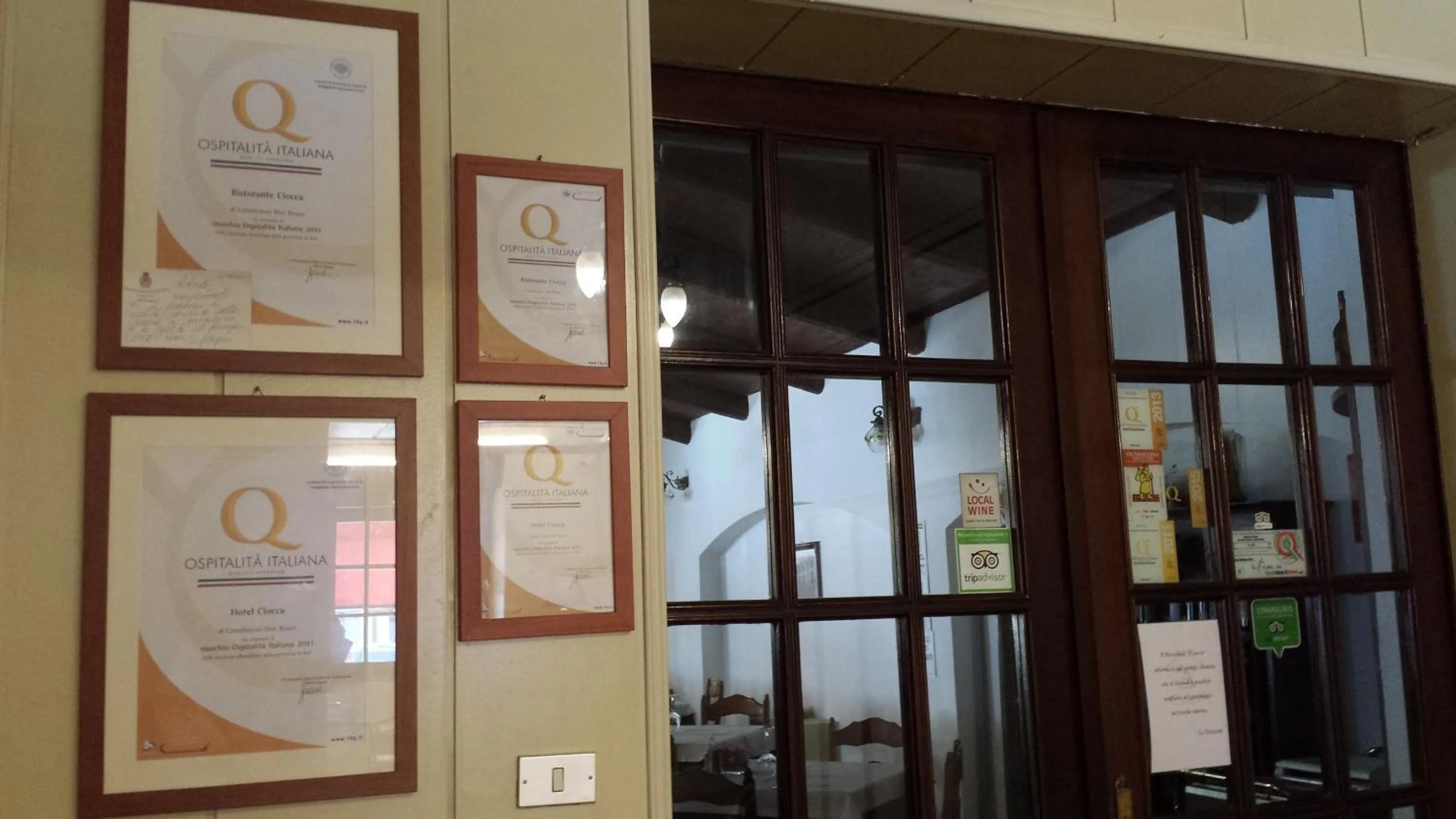Certificate/Award in Hotel Ciocca