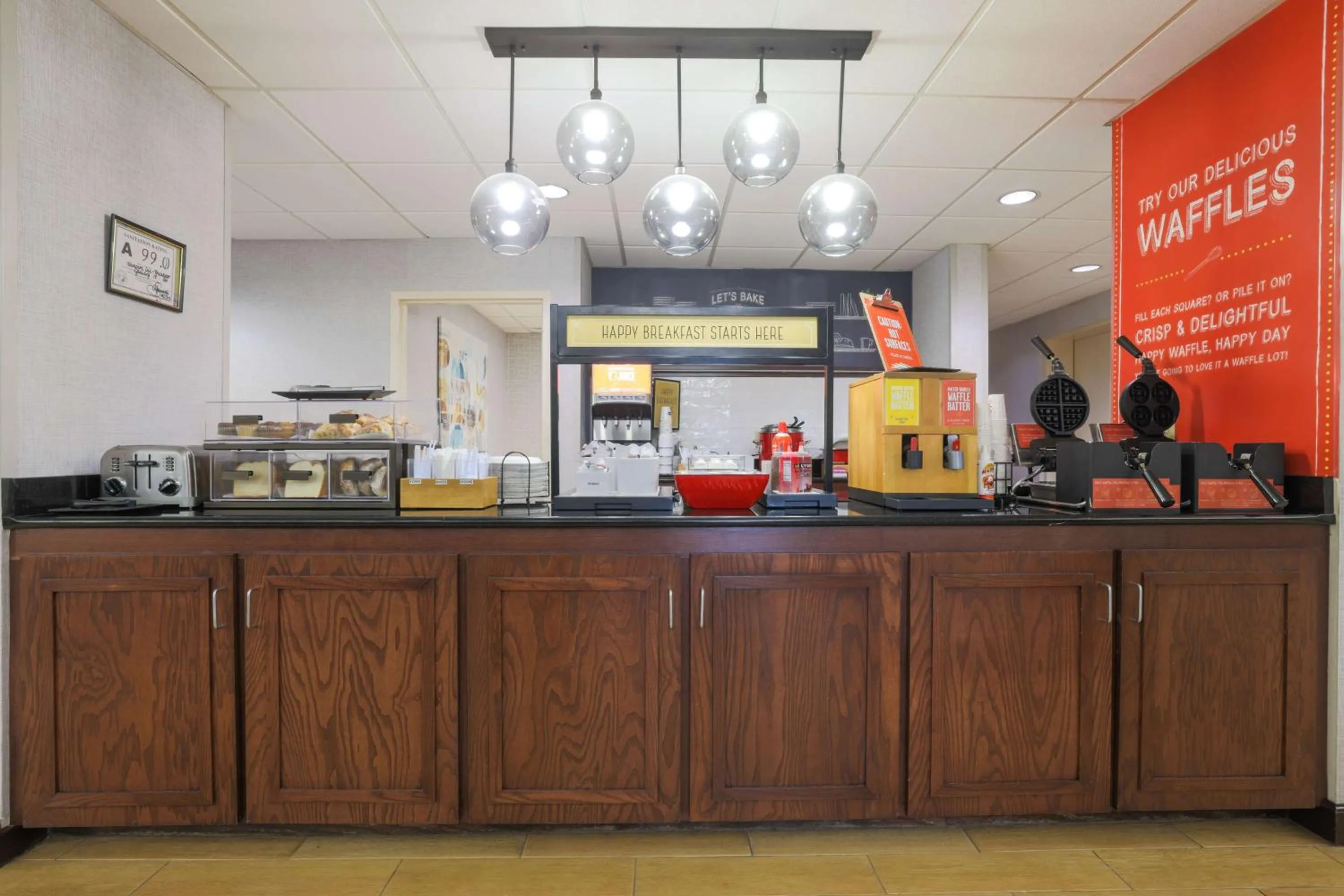 Breakfast in Hampton Inn Raleigh/Garner