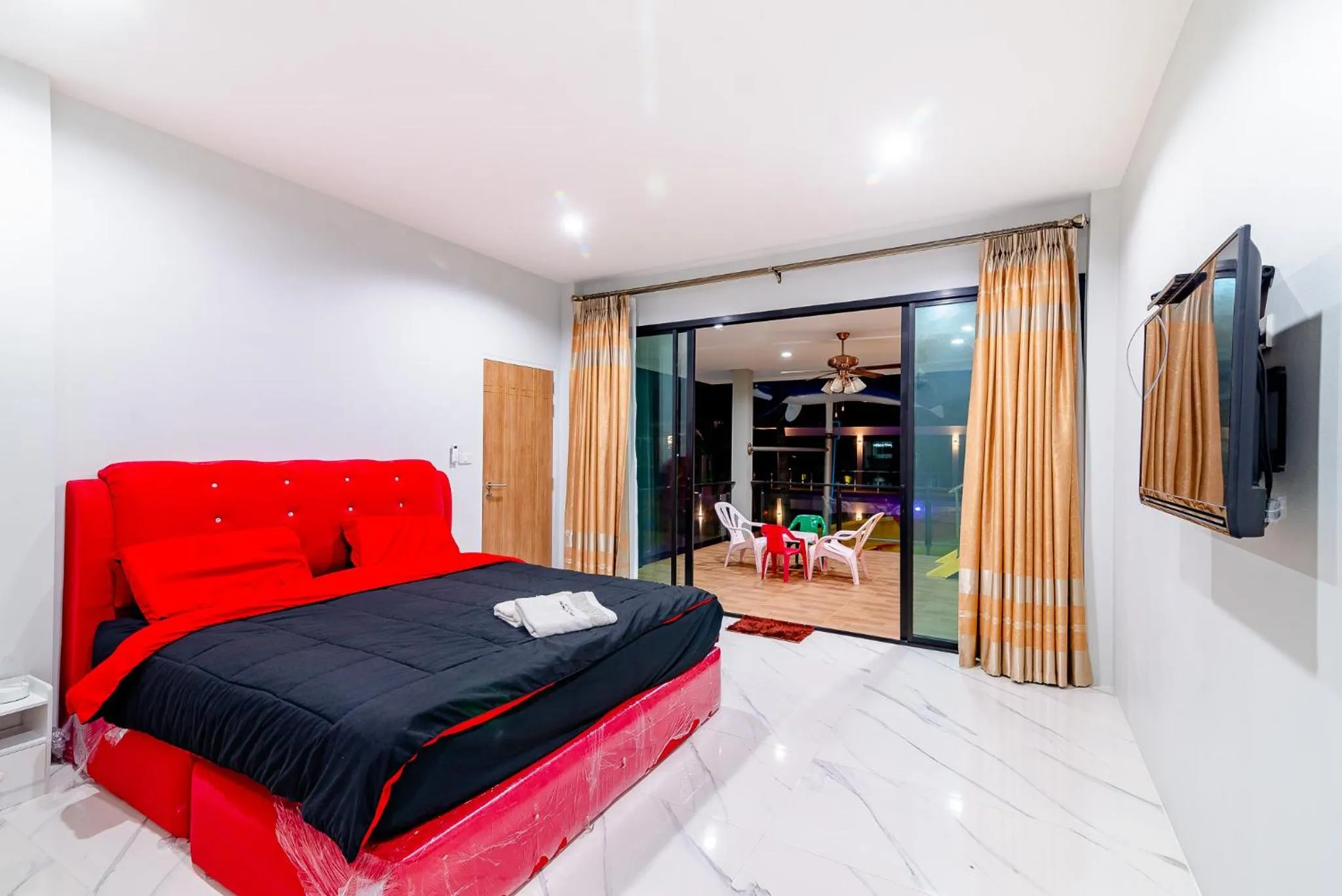 Bedroom, Bed in Smart home huahin