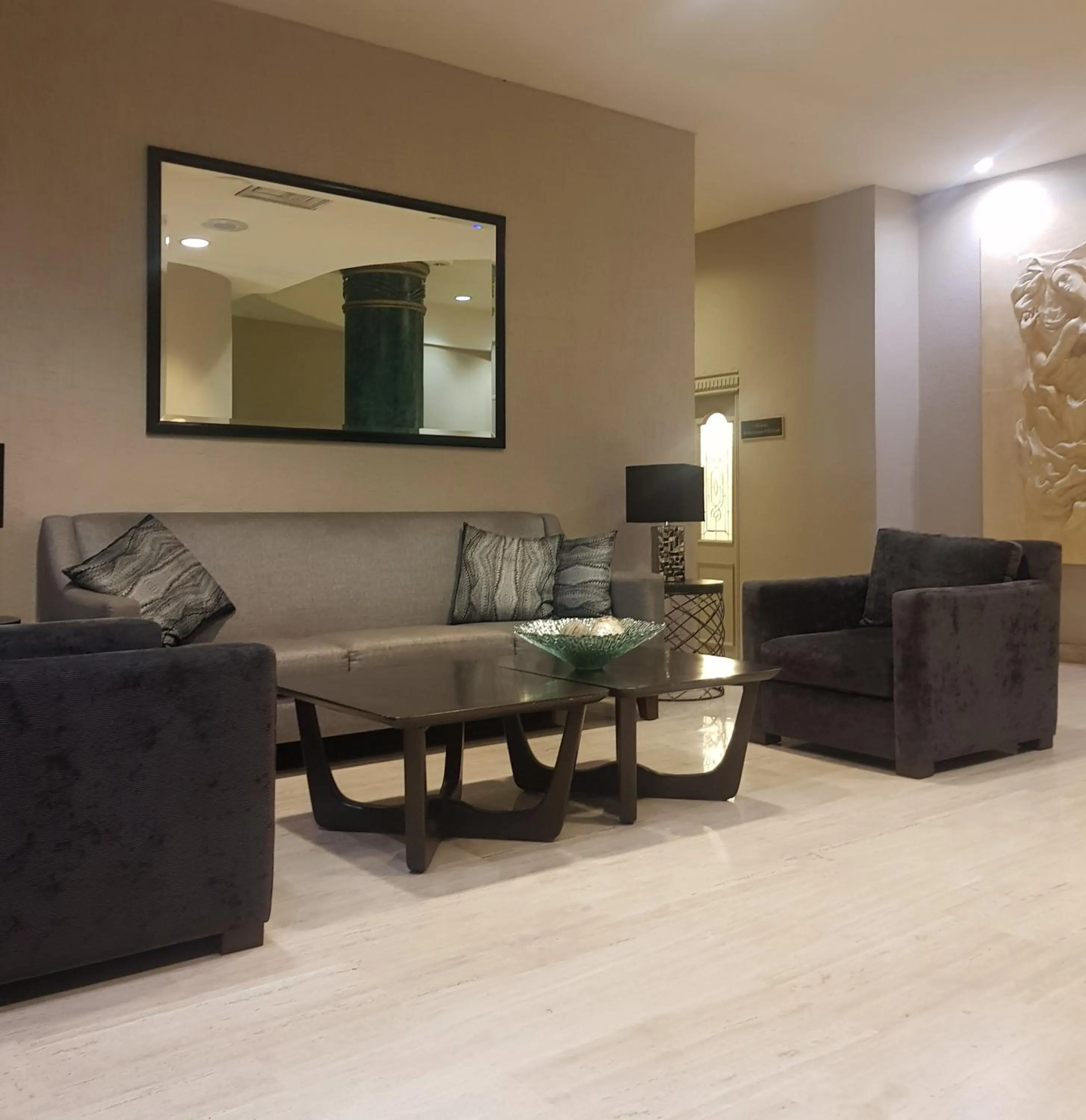Lobby or reception in Hotel San Marcos Express