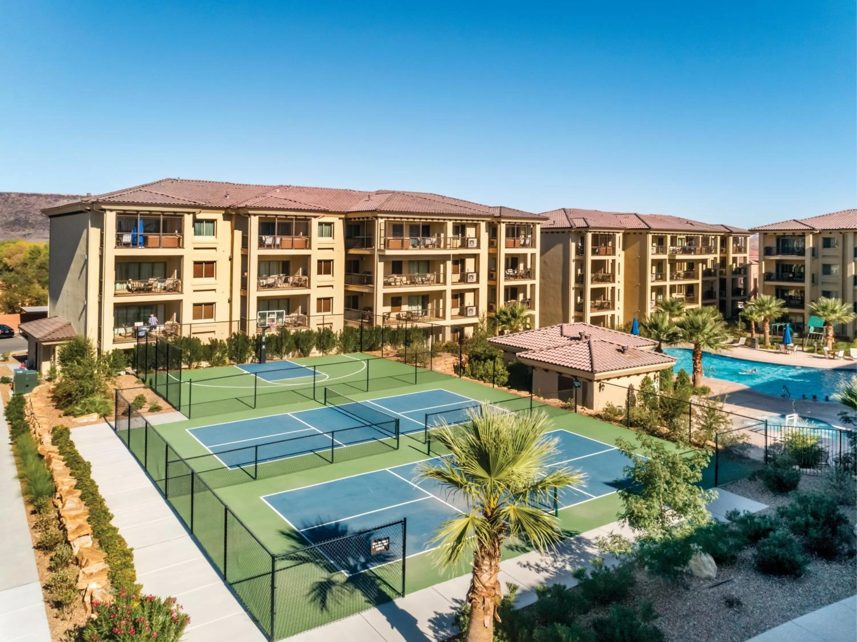 Tennis court in WorldMark Estancia