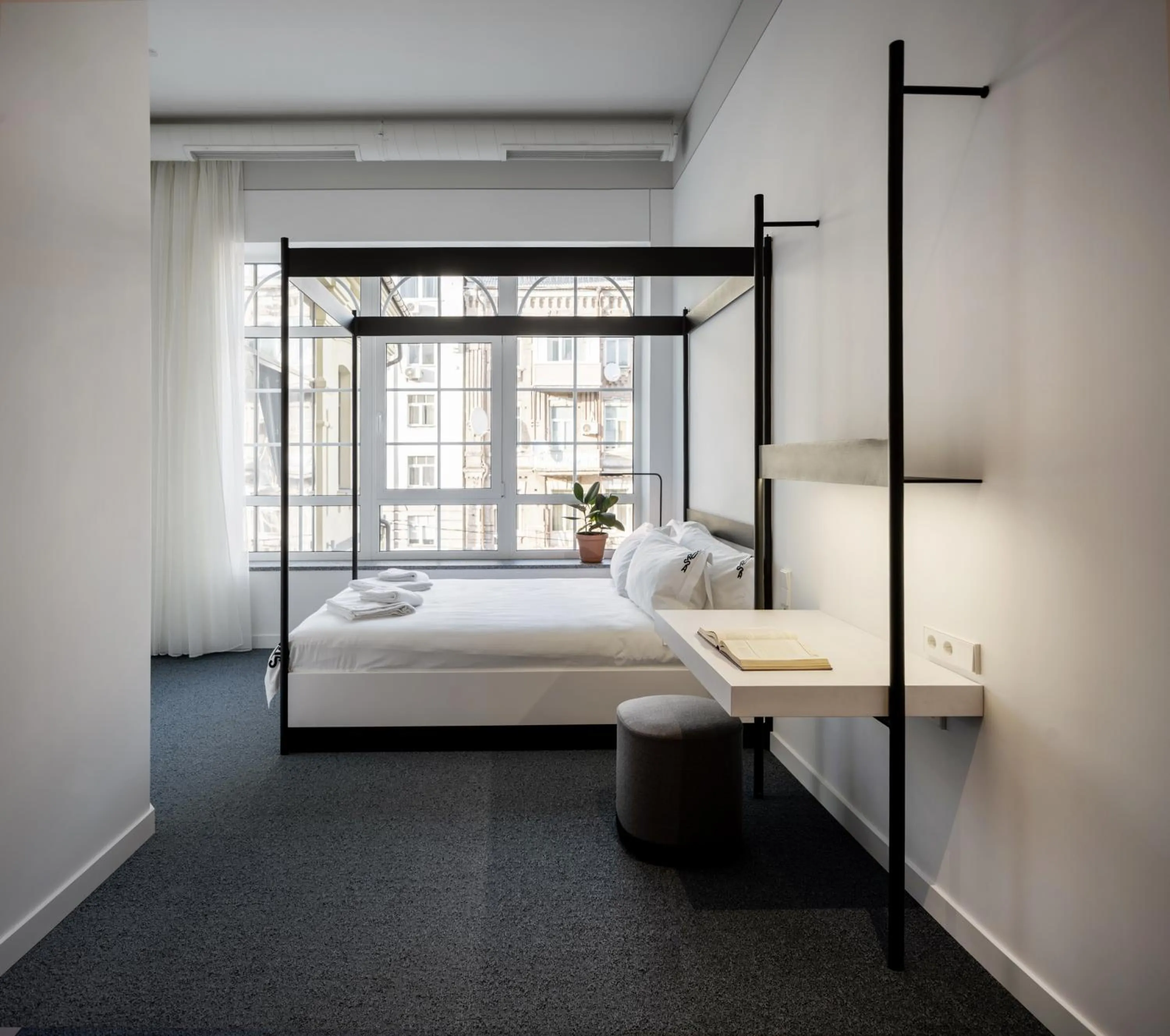 Bed in BURSA Hotel Kyiv