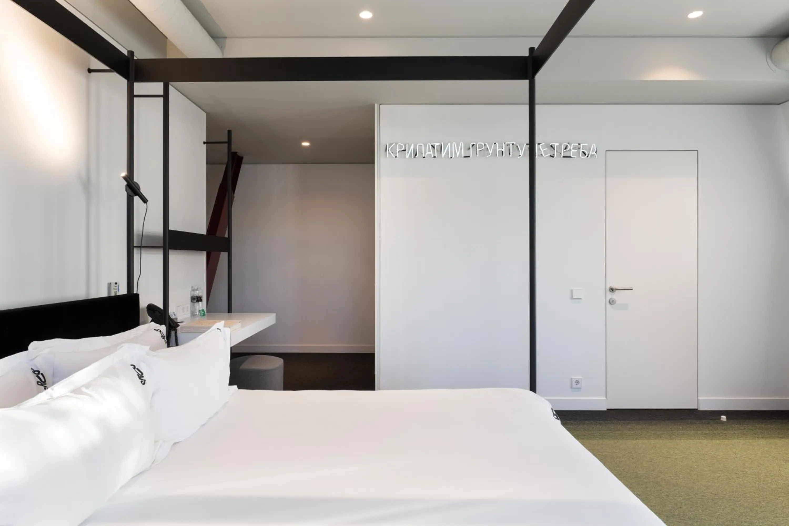 Bed in BURSA Hotel Kyiv