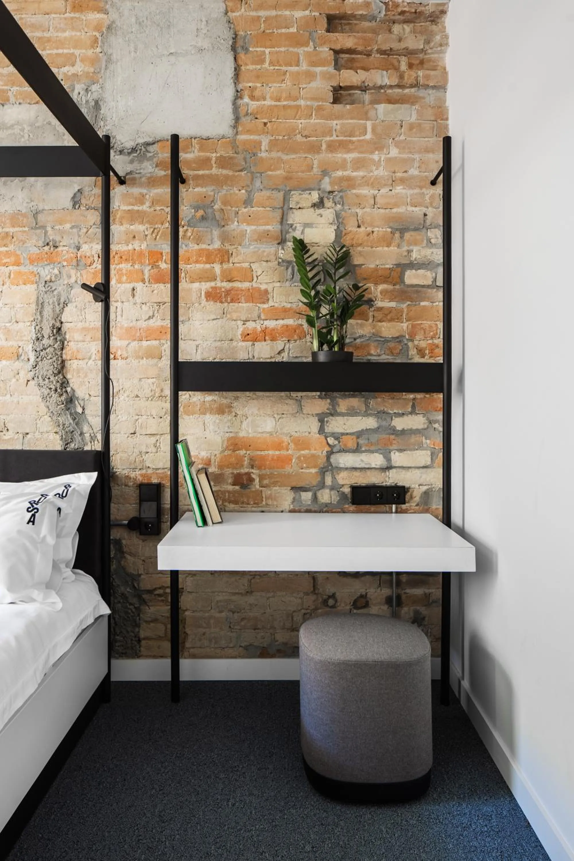 Decorative detail, Bed in BURSA Hotel Kyiv